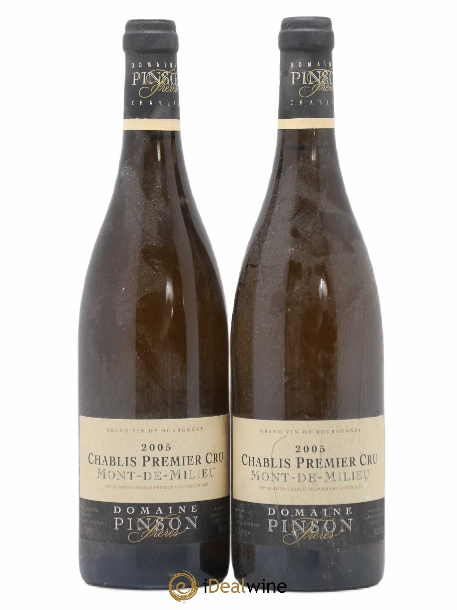 Chablis 1er Cru Mont de Milieu Pinson Frères (Domaine) 2005 - Lot de 2 bouteilles - 0