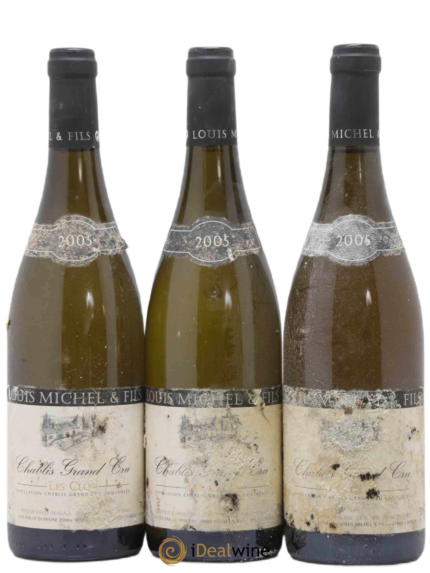 Chablis Grand Cru Les Clos Louis Michel et Fils 2005 - Lot de 3 bouteilles - 0