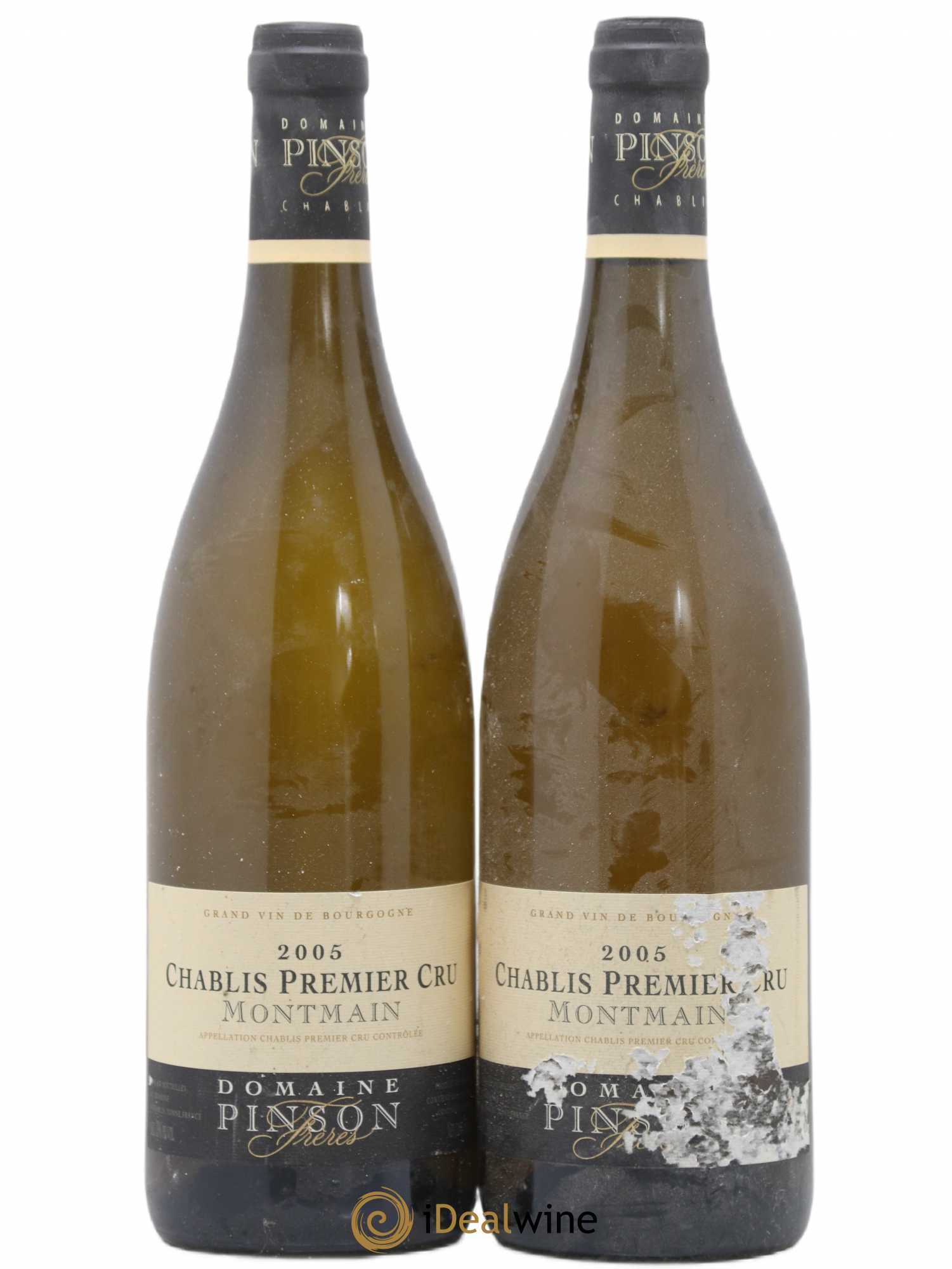 Chablis 1er Cru Montmain Pinson Frères (Domaine) 2005 - Lot de 2 bouteilles - 0