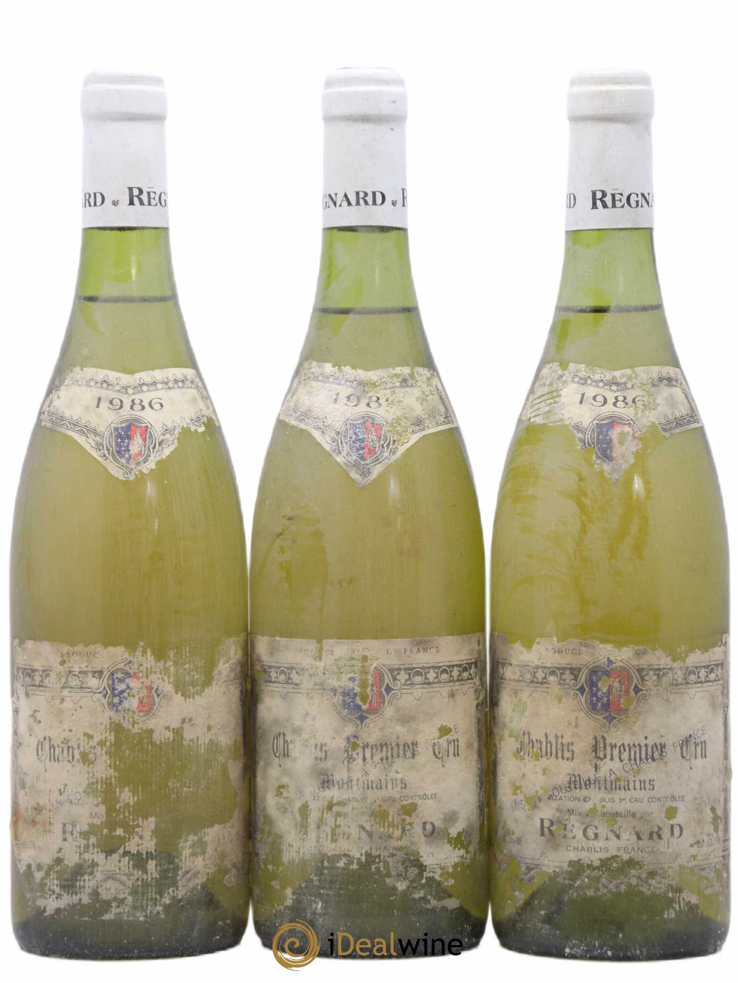 Chablis 1er Cru Montmains Regnard 1986 - Posten von 3 Flaschen - 0