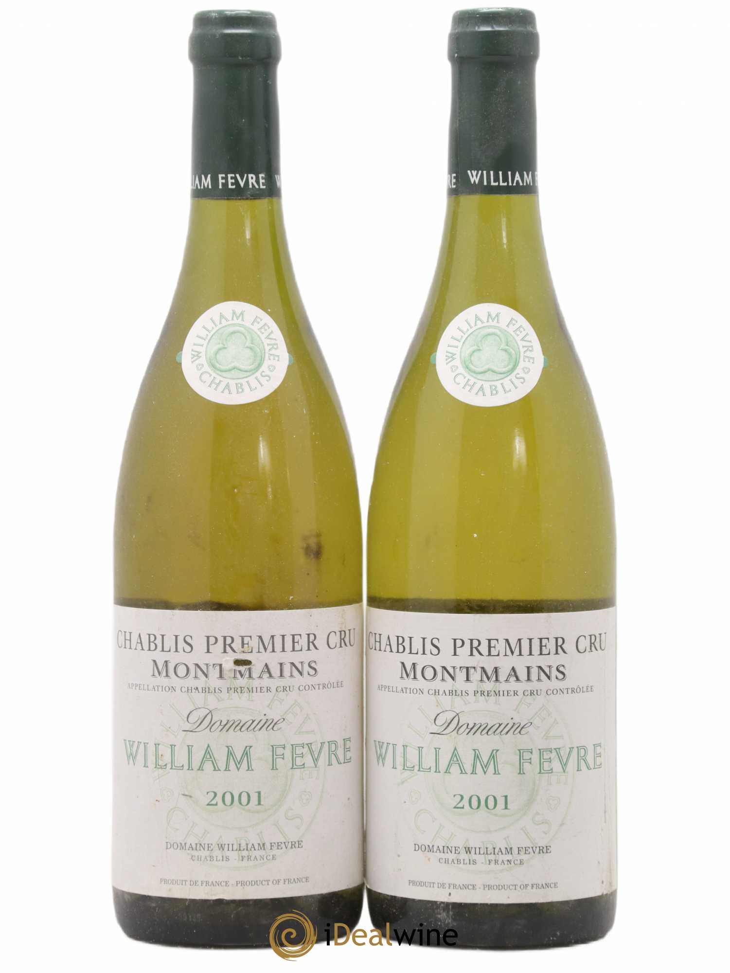 Chablis 1er Cru Montmains William Fèvre 2001 - Lot de 2 bouteilles - 0
