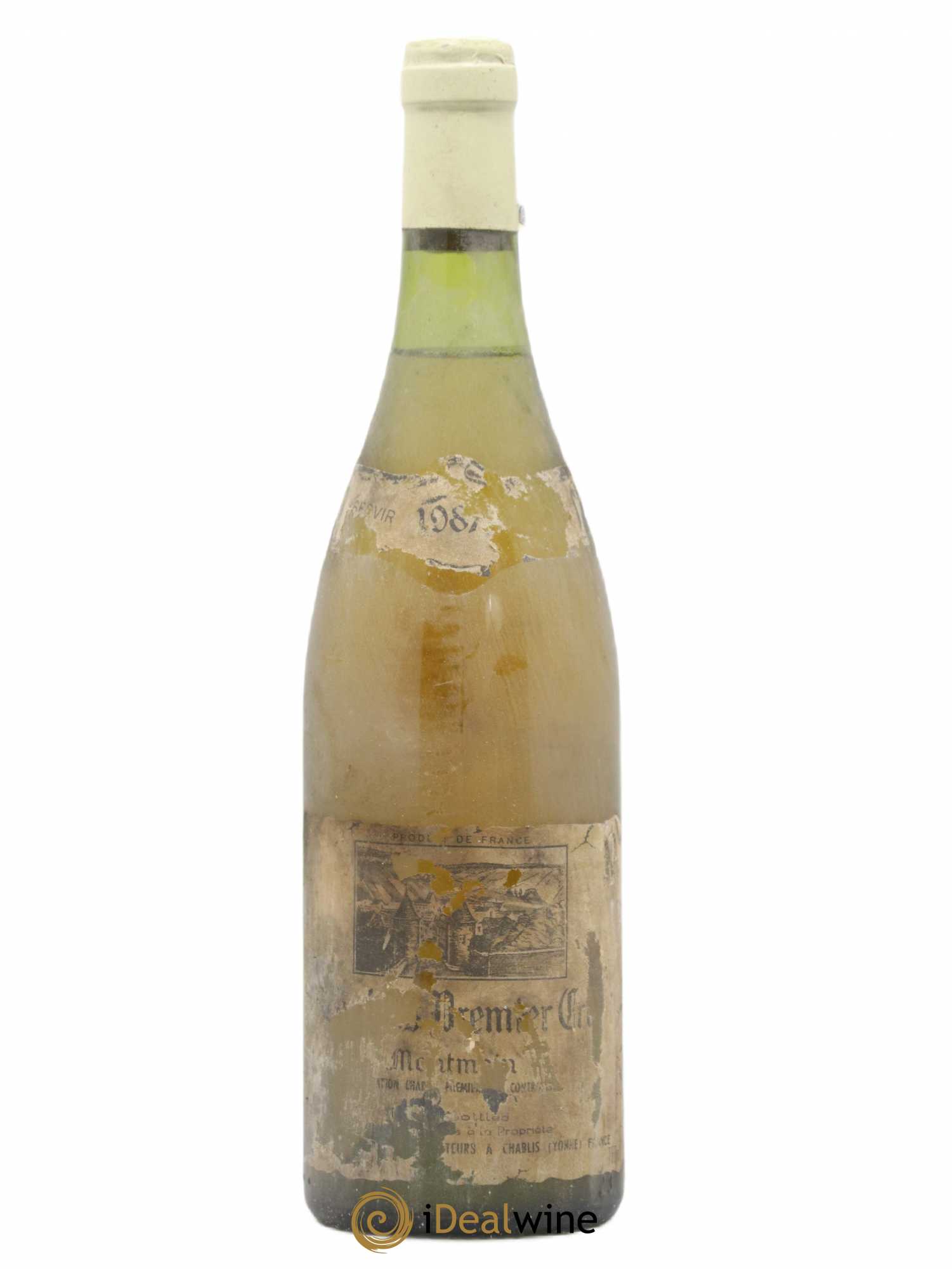 Chablis 1er Cru Montmain Pinson Frères (Domaine) 1987 - Lot de 1 bouteille - 0