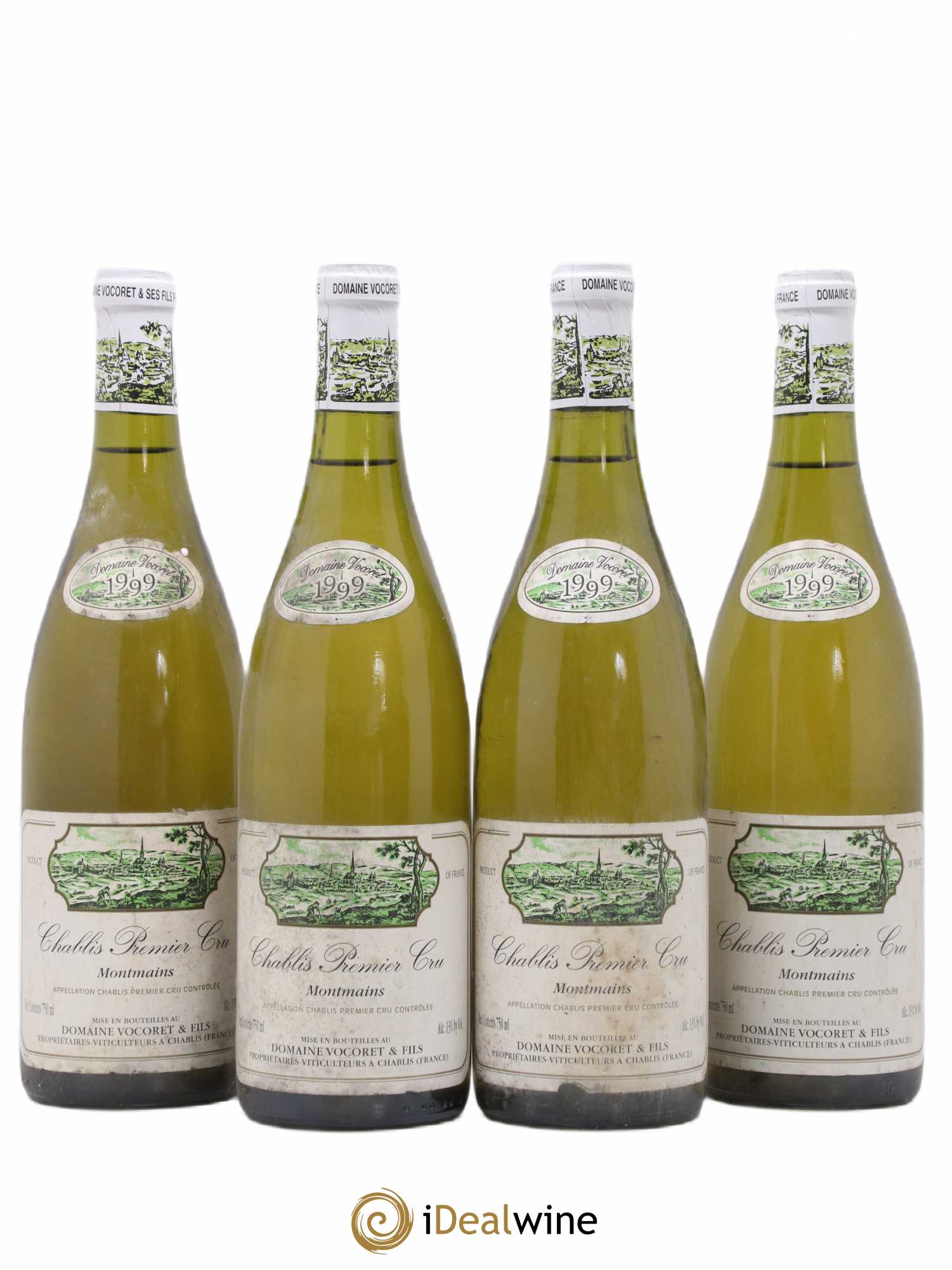 Chablis 1er Cru Montmains Vocoret 1999 - Posten von 4 Flaschen - 0