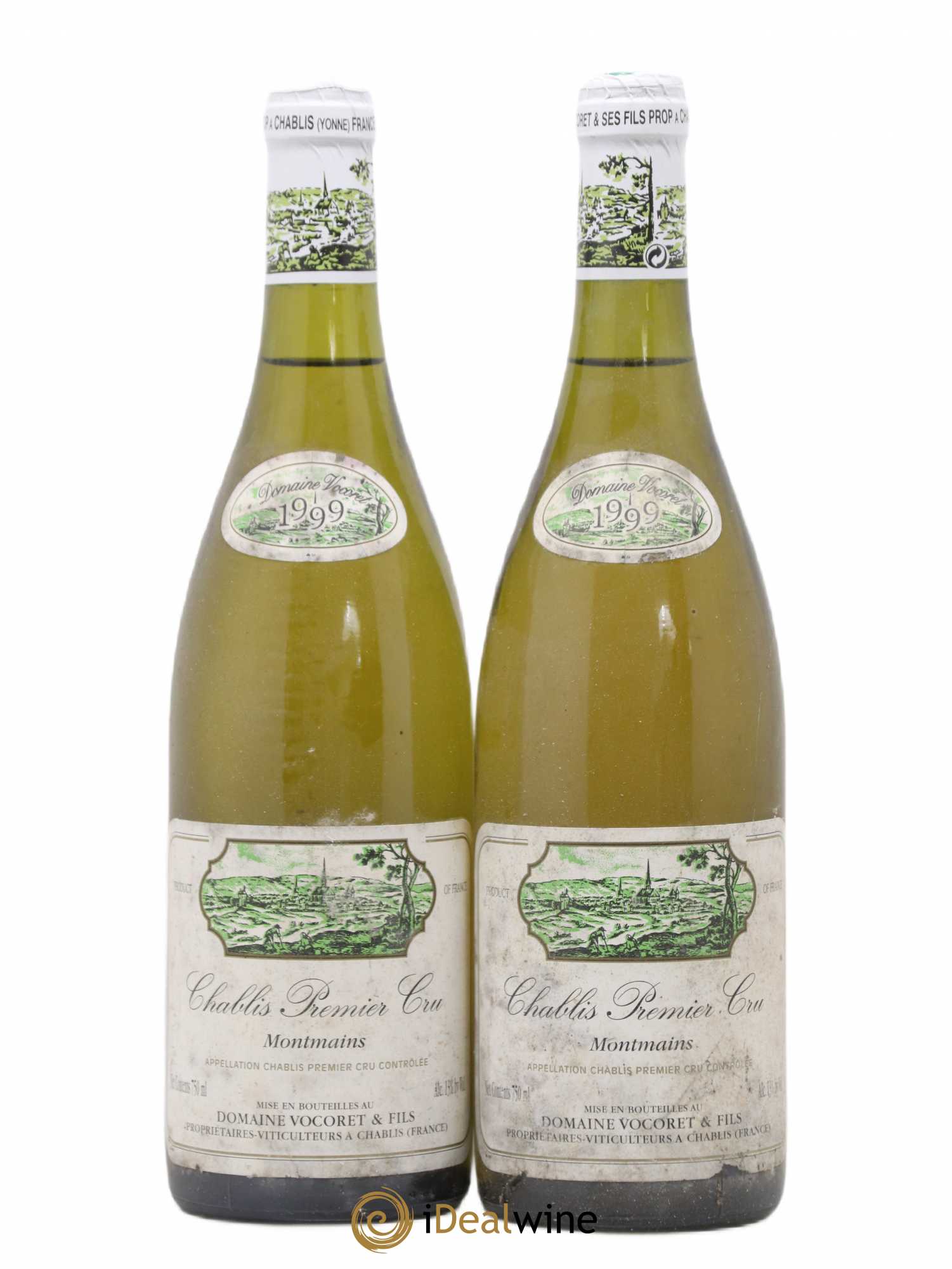 Chablis 1er Cru Montmains Vocoret 1999 - Posten von 2 Flaschen - 0