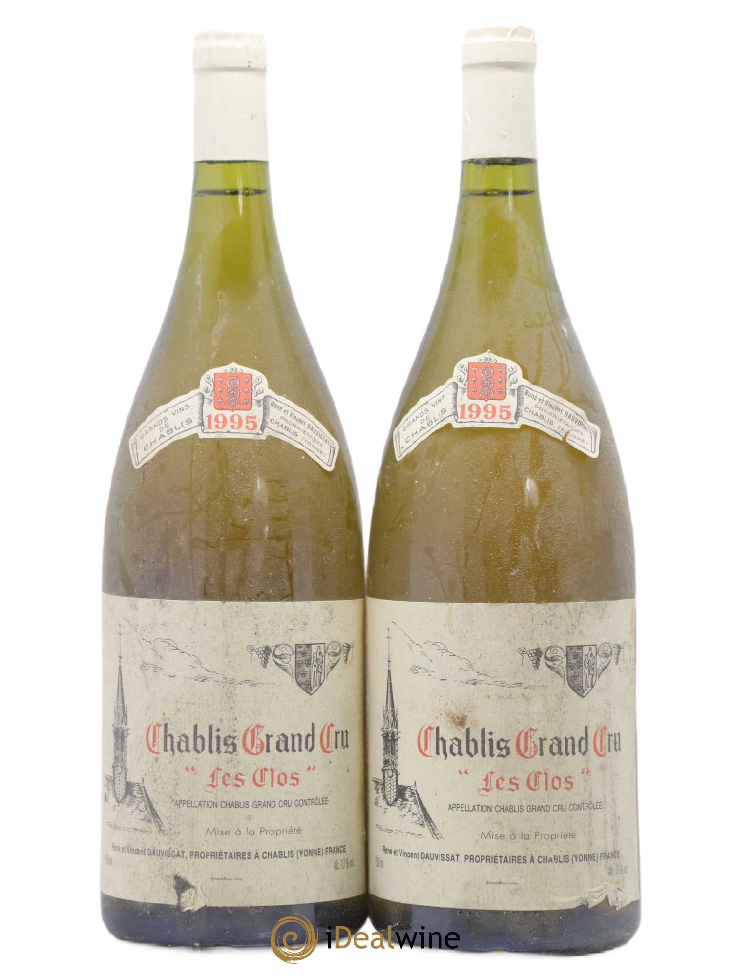 Chablis Grand Cru Les Clos Vincent Dauvissat (Domaine) 1995 - Lot de 2 magnums - 0