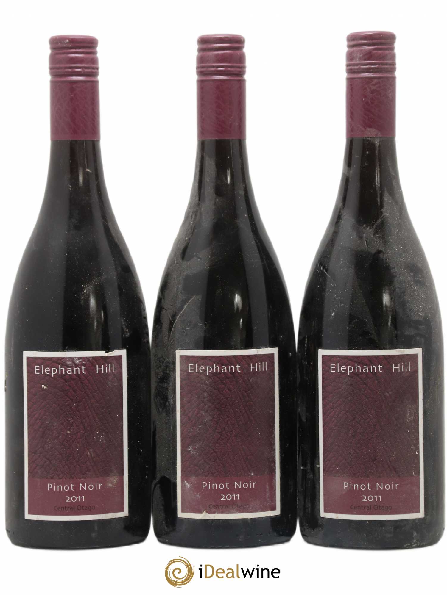 Nouvelle Zélande Pinot Noir Elephant Hill Central Otago Nouvelle Zélande 2011 - Posten von 3 Flaschen - 0