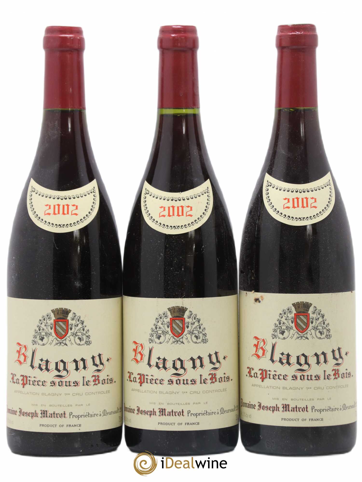 Blagny 1er Cru La Pièce sous le Bois Matrot (Domaine) 2002 - Lot de 3 bouteilles - 0
