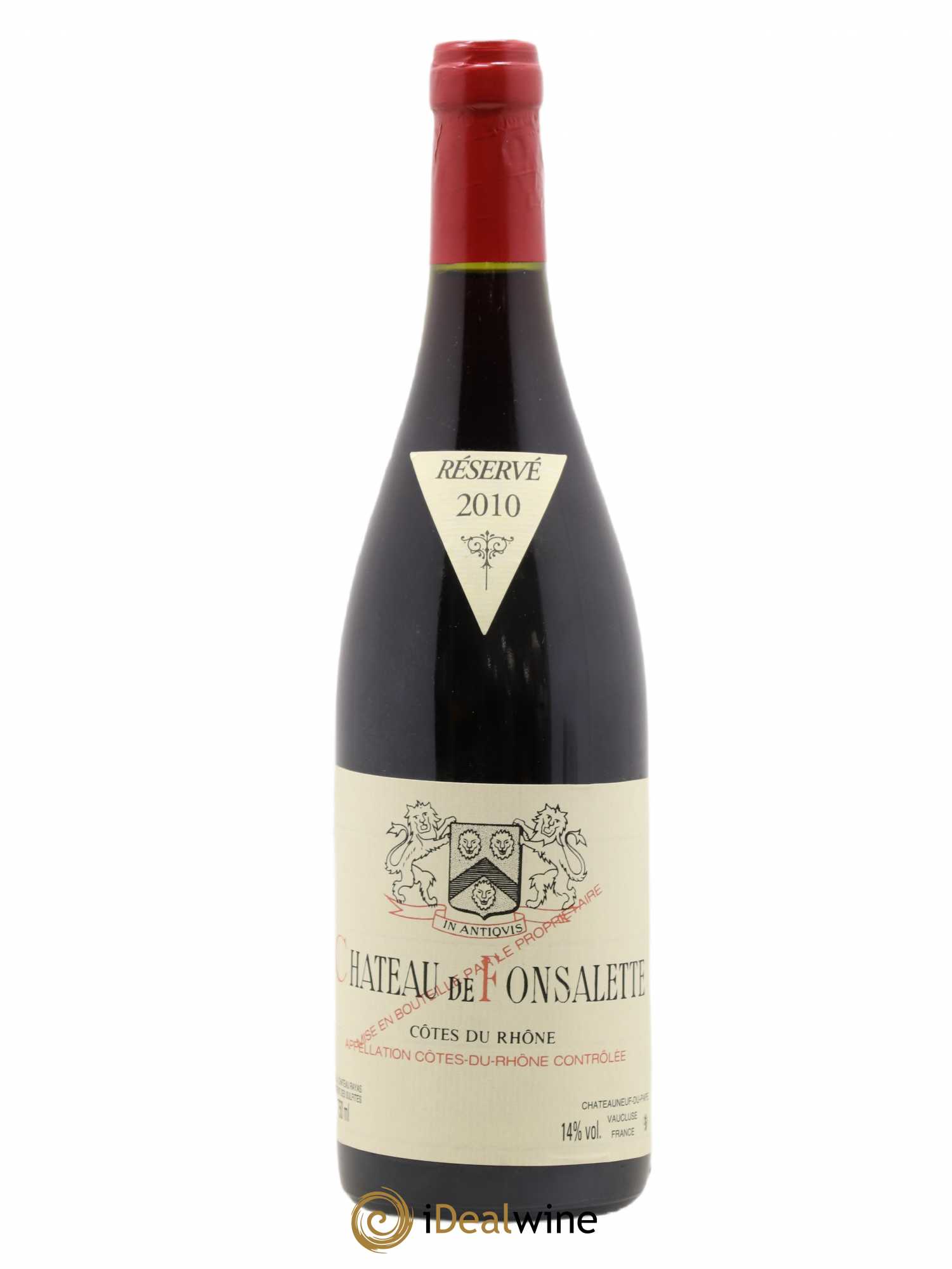 Côtes-du-Rhône Château de Fonsalette Emmanuel Reynaud 2010 - Lot de 1 bouteille - 0