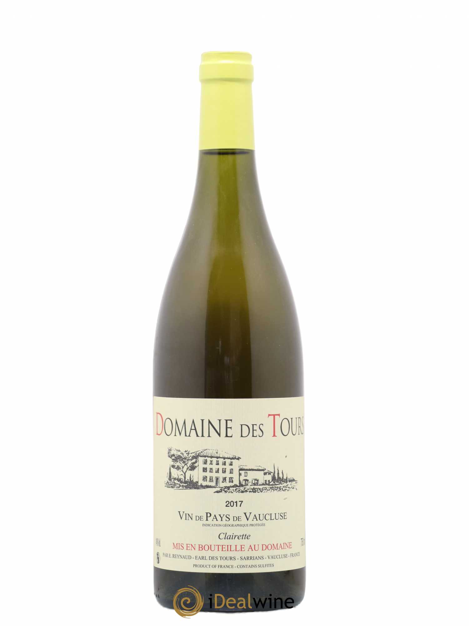 Vaucluse (Vin de Pays de Vaucluse) Domaine des Tours Emmanuel Reynaud Clairette 2017 - Lot de 1 bouteille - 0