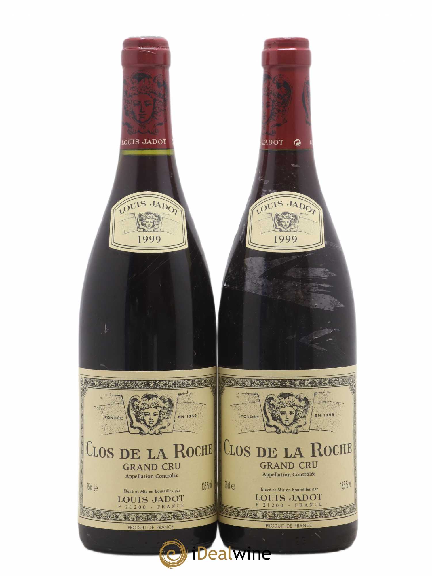 Clos de la Roche Grand Cru Maison Louis Jadot 1999 - Lot de 2 bouteilles - 0