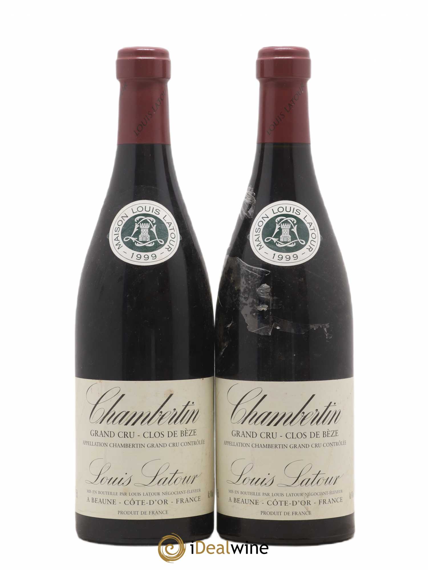 Chambertin Clos de Bèze Grand Cru Louis Latour 1999 - Lot de 2 bouteilles - 0