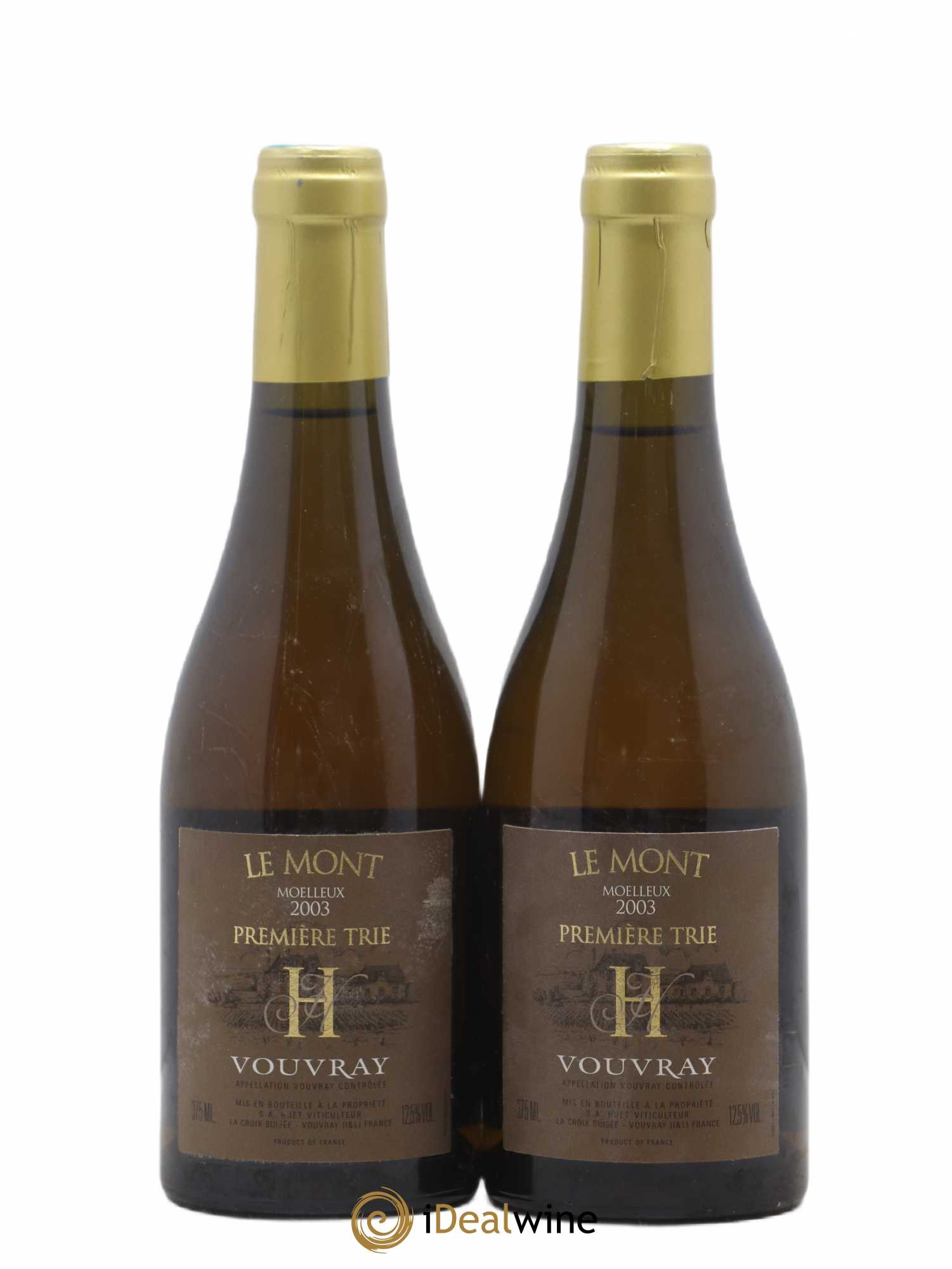 Vouvray Le Mont Moelleux 1ère Trie Domaine Huet 2003 - Posten von 2 Demi-Flaschen - 0