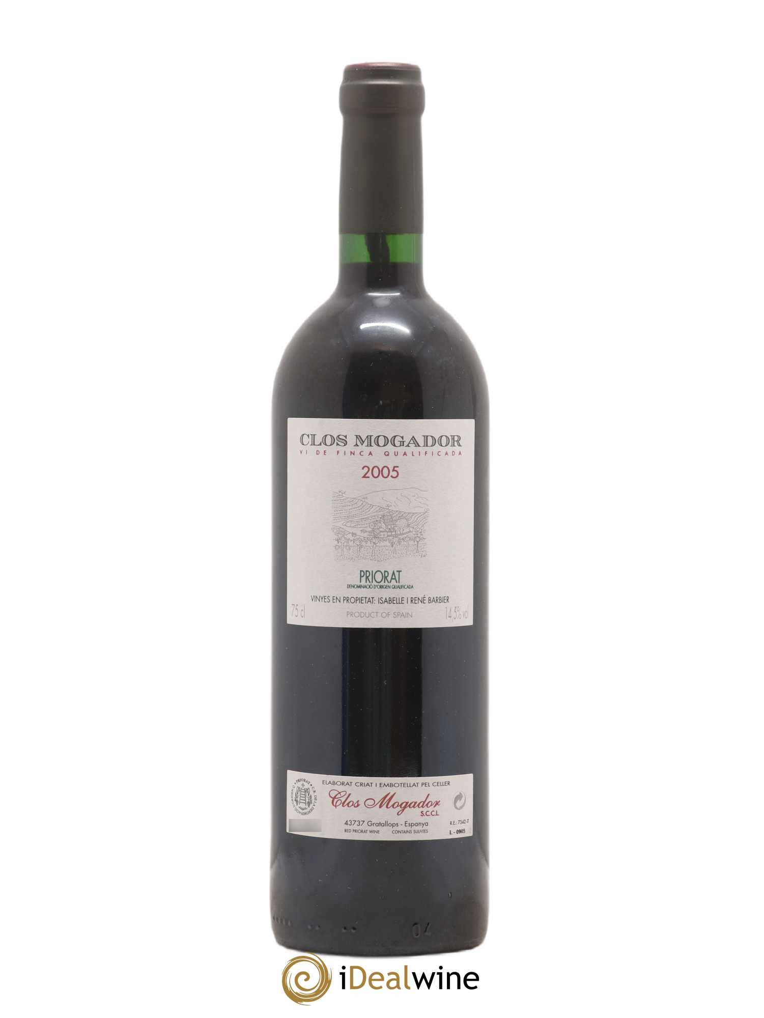 Priorat Clos Mogador DOCA René Barbier 2005 - Posten von 1 Flasche - 0