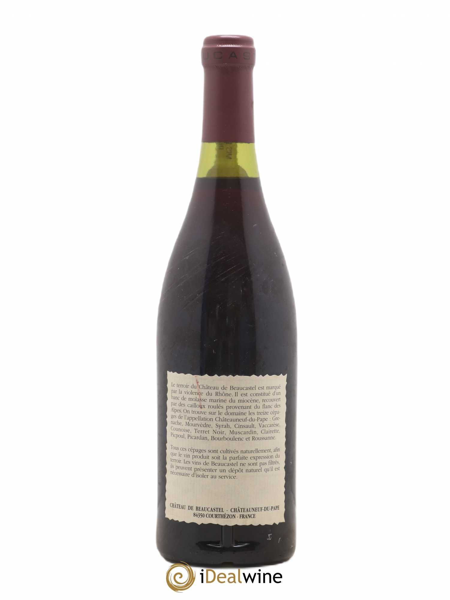 Châteauneuf-du-Pape Château de Beaucastel Famille Perrin 1990 - Lot de 1 bouteille - 1