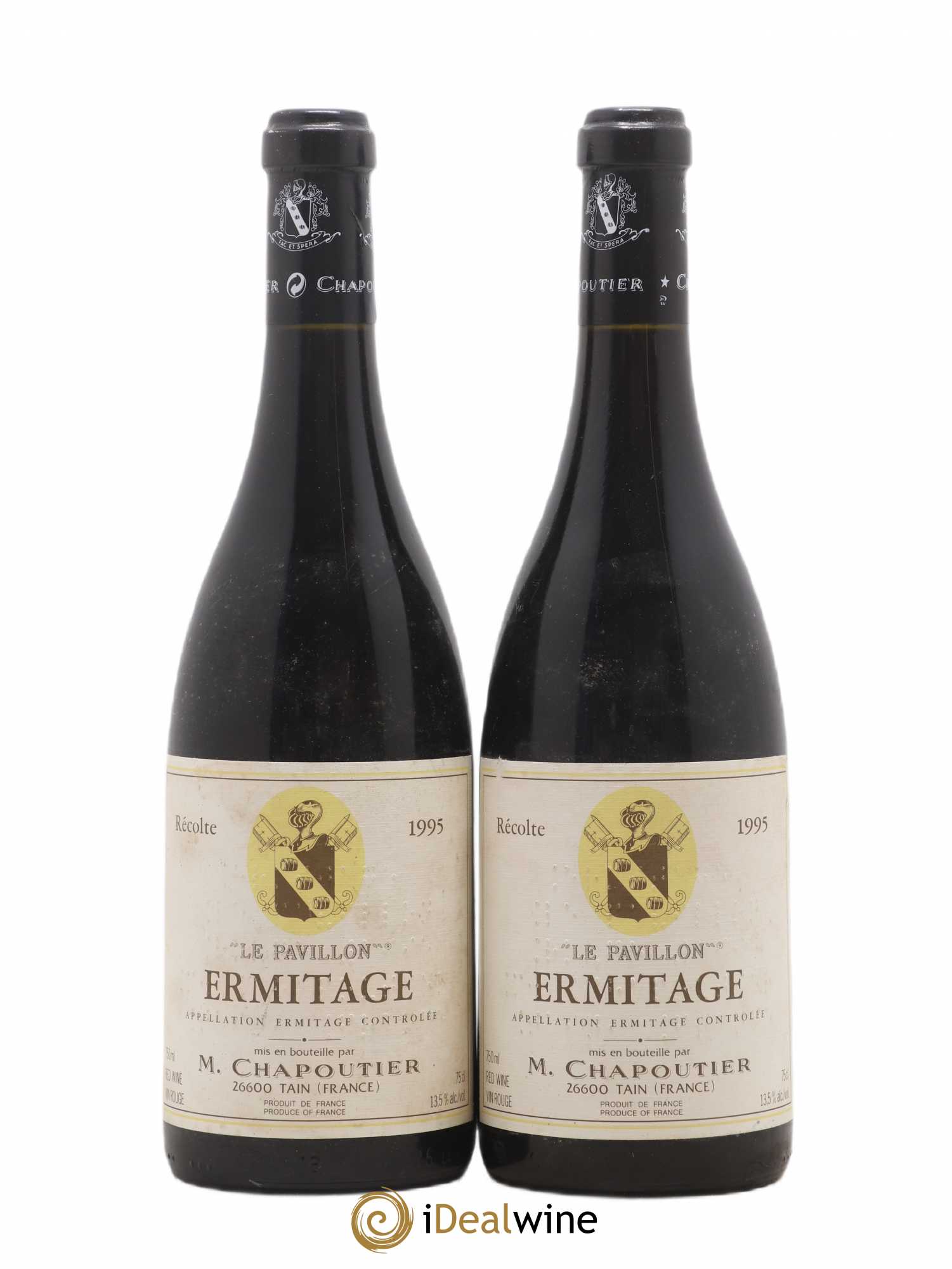 Hermitage Ermitage Le Pavillon Chapoutier 1995 - Lot de 2 bouteilles - 0