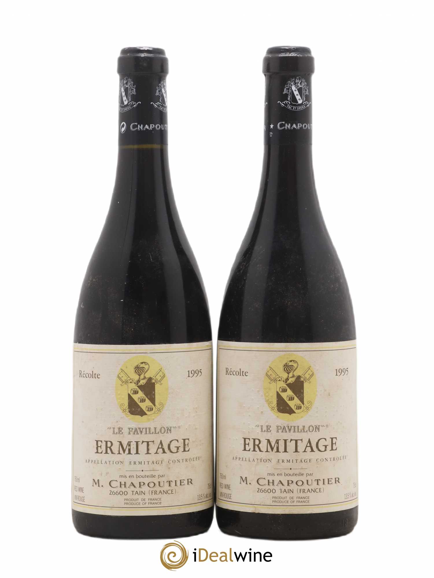 Hermitage Ermitage Le Pavillon Chapoutier 1995 - Lot de 2 bouteilles - 0