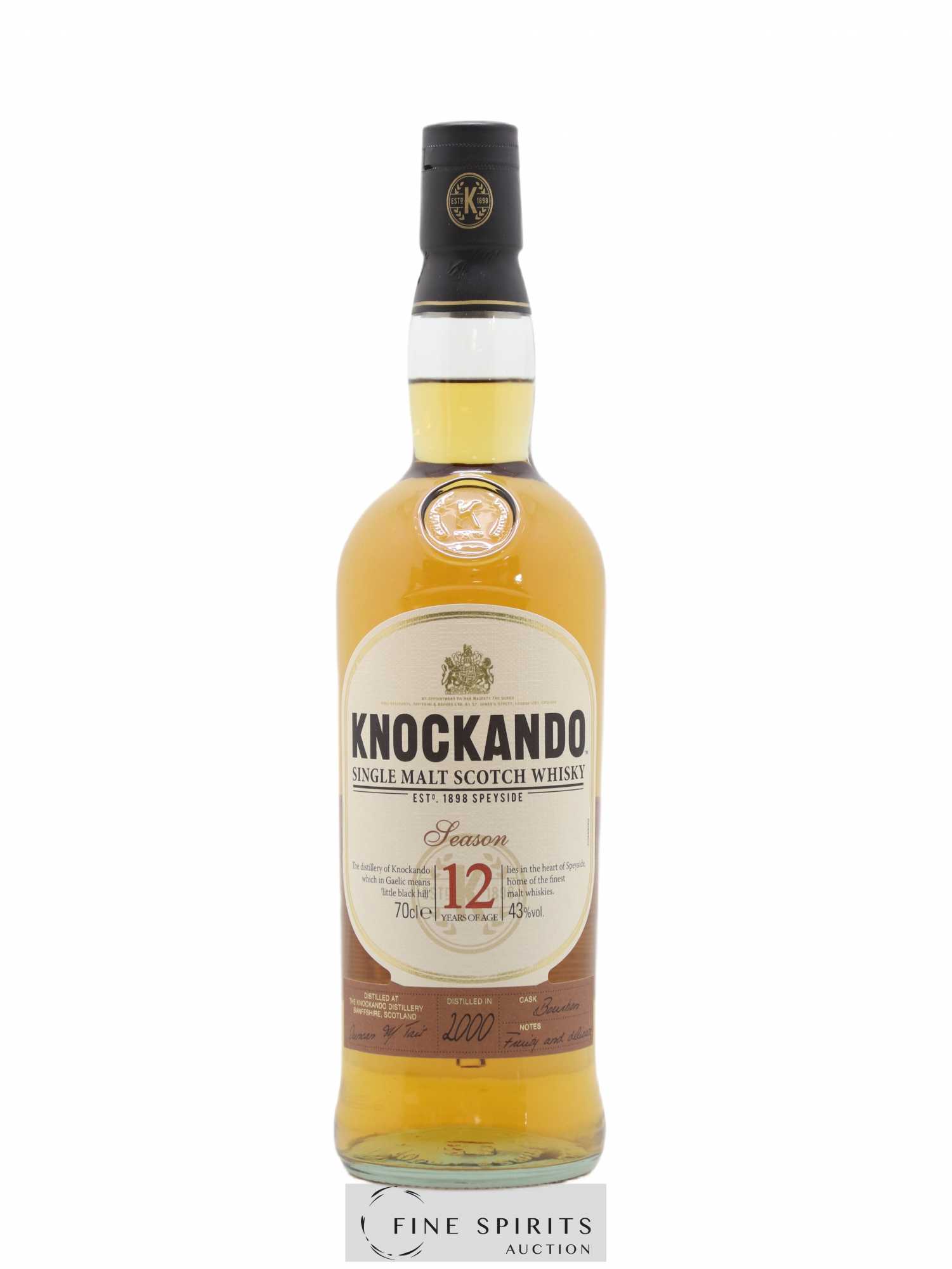 Knockando 12 years 2000 Of. Season Bourbon Cask - Lot de 1 bouteille - 1