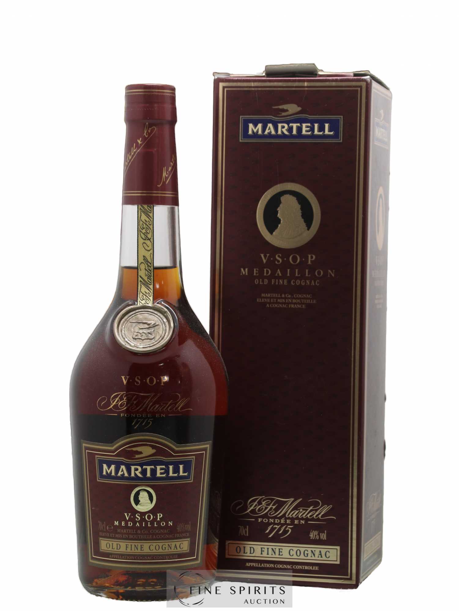 Martell Of. V.S.O.P. Médaillon - Lot de 1 bouteille - 0