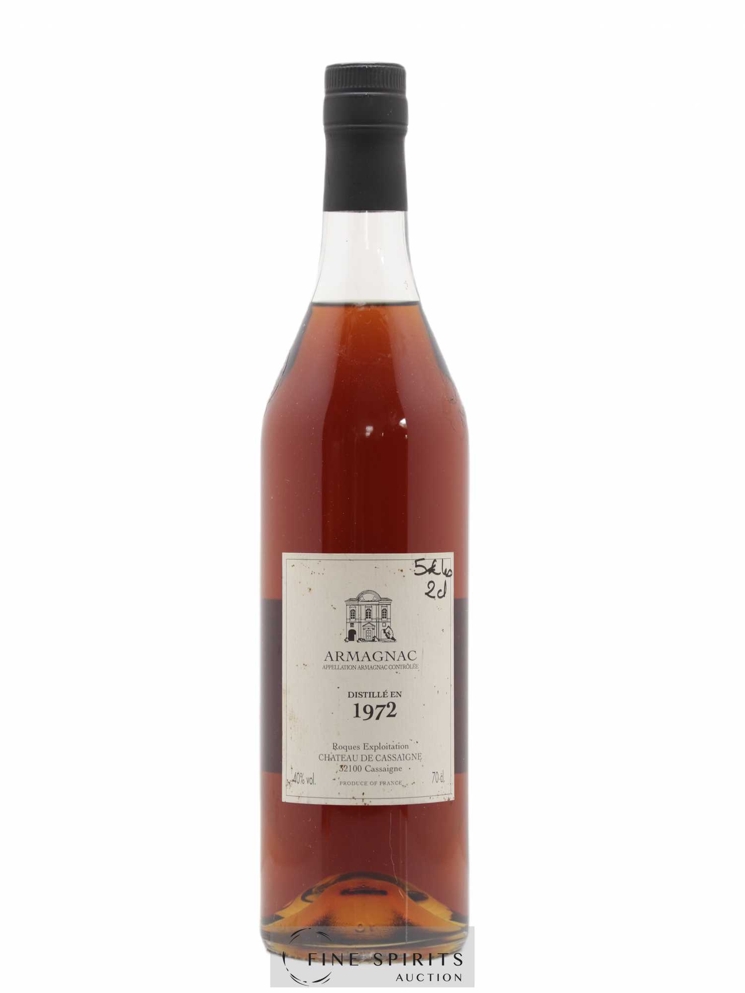 Château de Cassaigne 1972 Of. bottled 2006 - Lot de 1 bouteille - 0