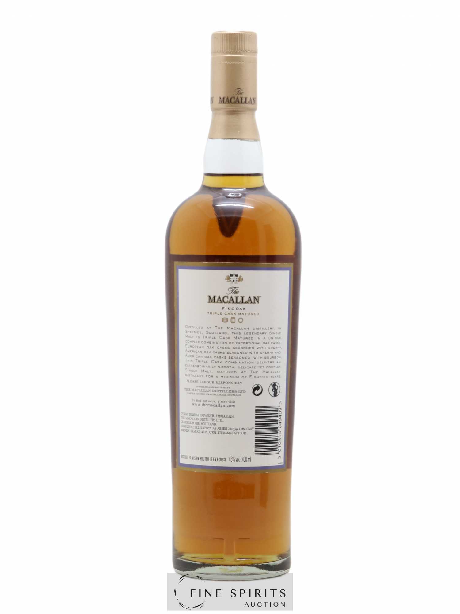 Macallan (The) 18 years Of. Fine Oak Triple Cask Matured - Posten von 1 Flasche - 2