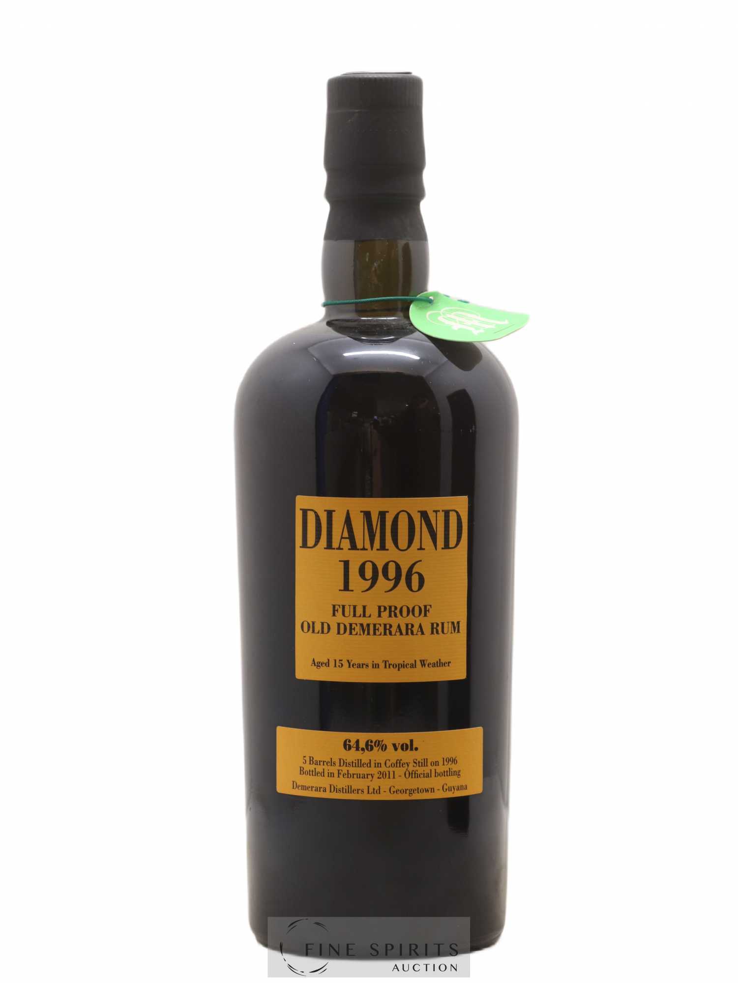 Diamond 15 years 1996 Of. Full Proof Barrels SVW - bottled in 2011 Velier - Lot de 1 bouteille - 1
