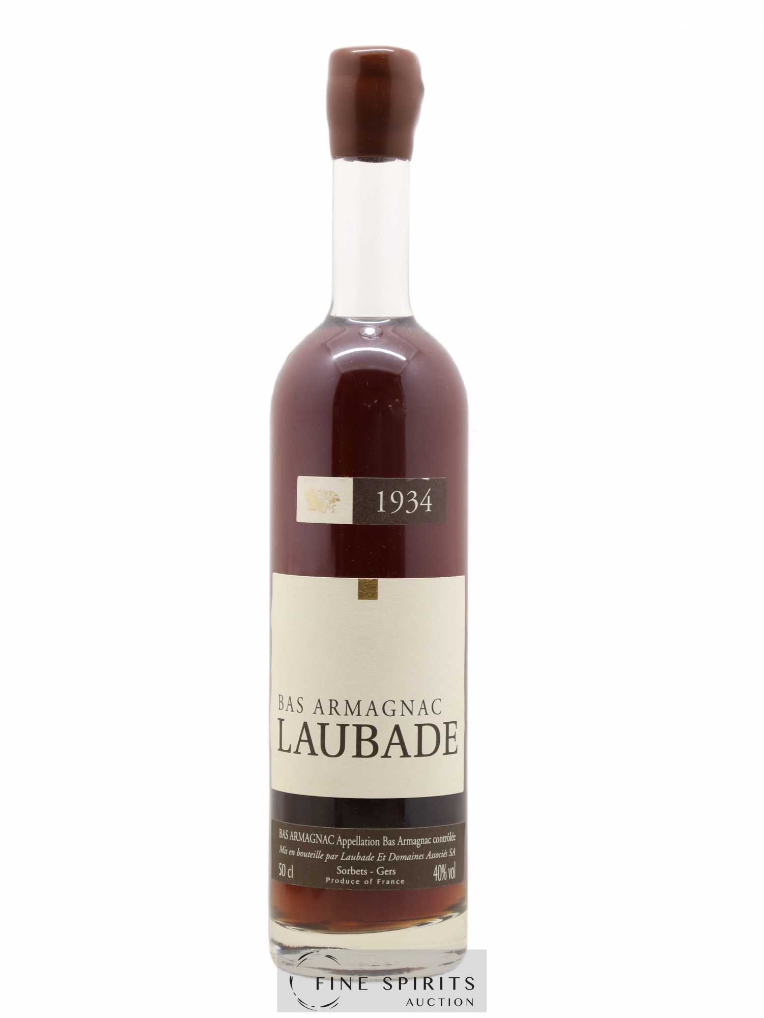 Laubade 1934 Of. bottled 2008 50cl - Lot de 1 bouteille - 0
