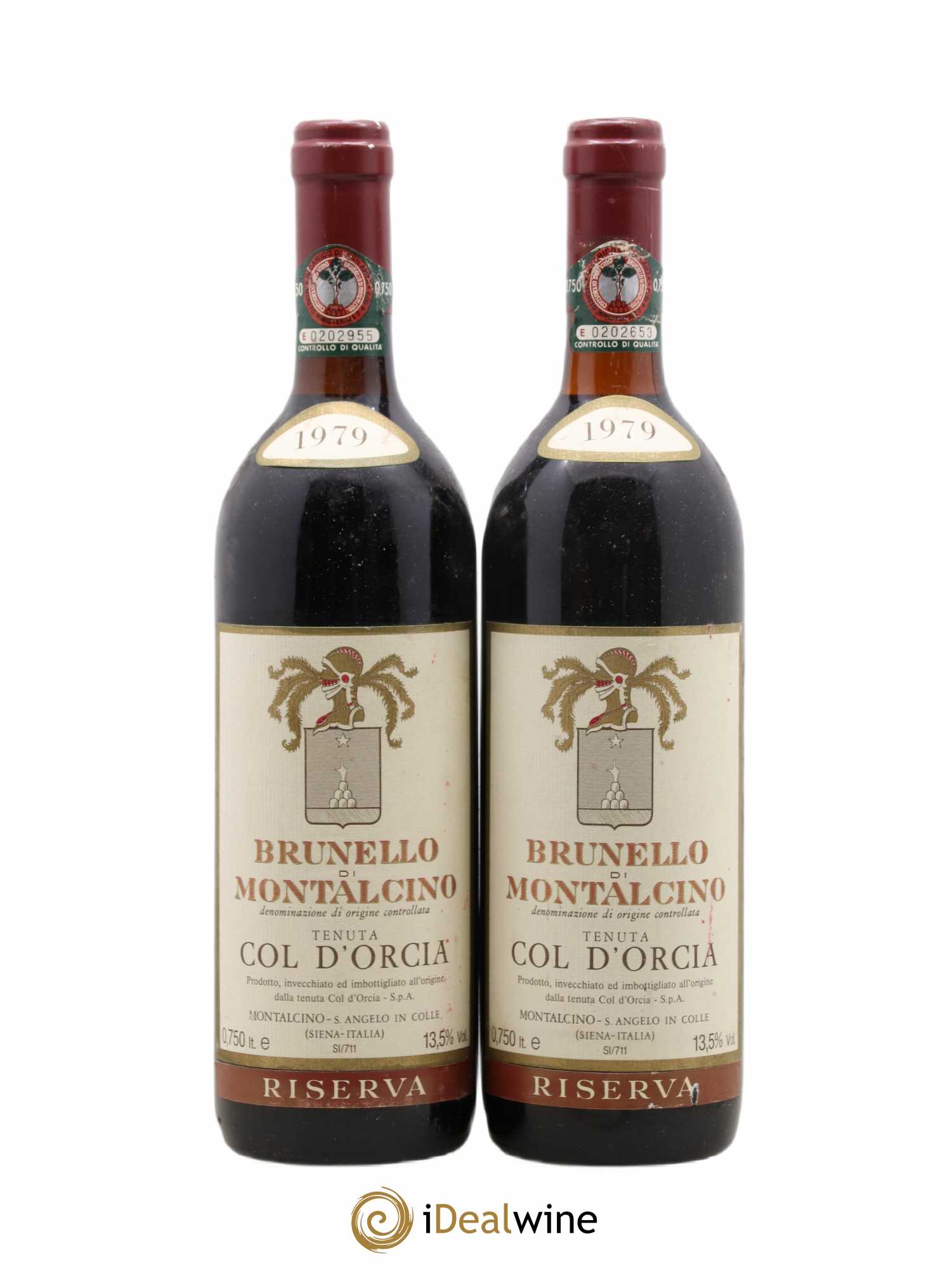 Brunello di Montalcino Riserva Tenuta Col d'Orcia 1979 - Lot de 2 bouteilles - 0