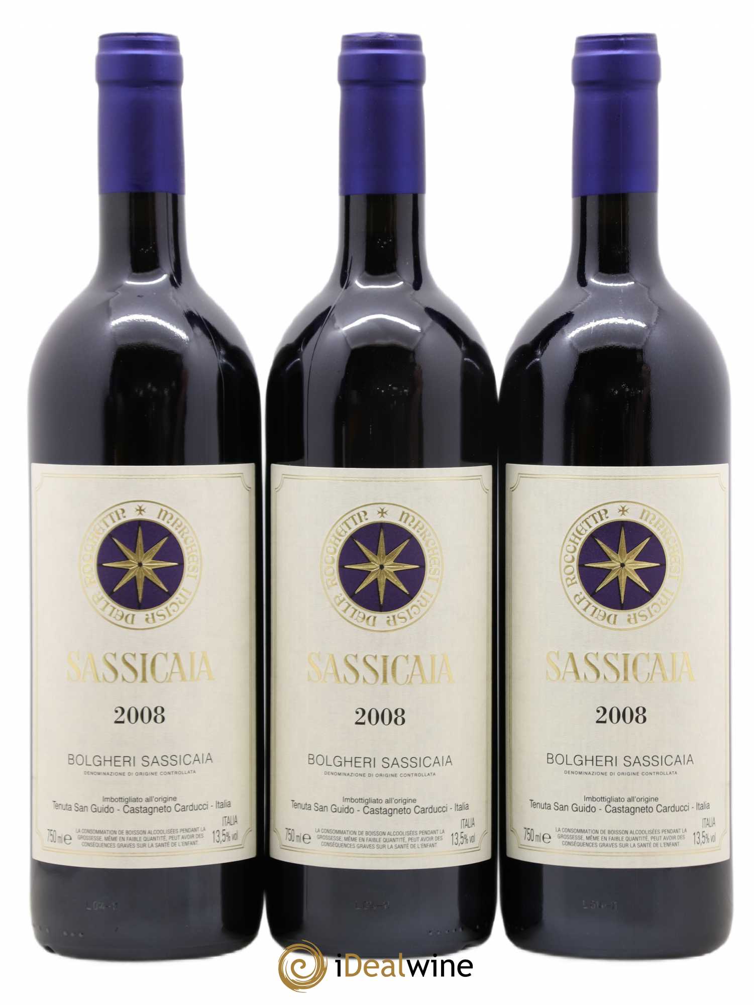 Bolgheri DOC Sassicaia Tenuta San Guido 2008 - Lot de 12 bouteilles - 3