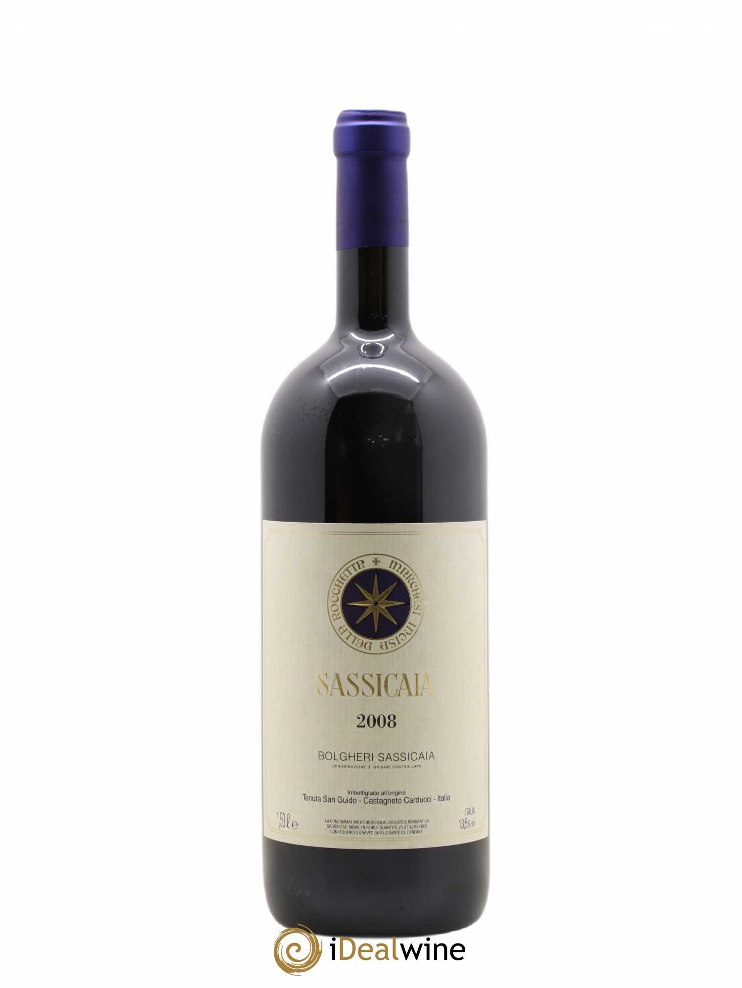 Bolgheri DOC Sassicaia Tenuta San Guido 2008 - Lot de 1 magnum - 0