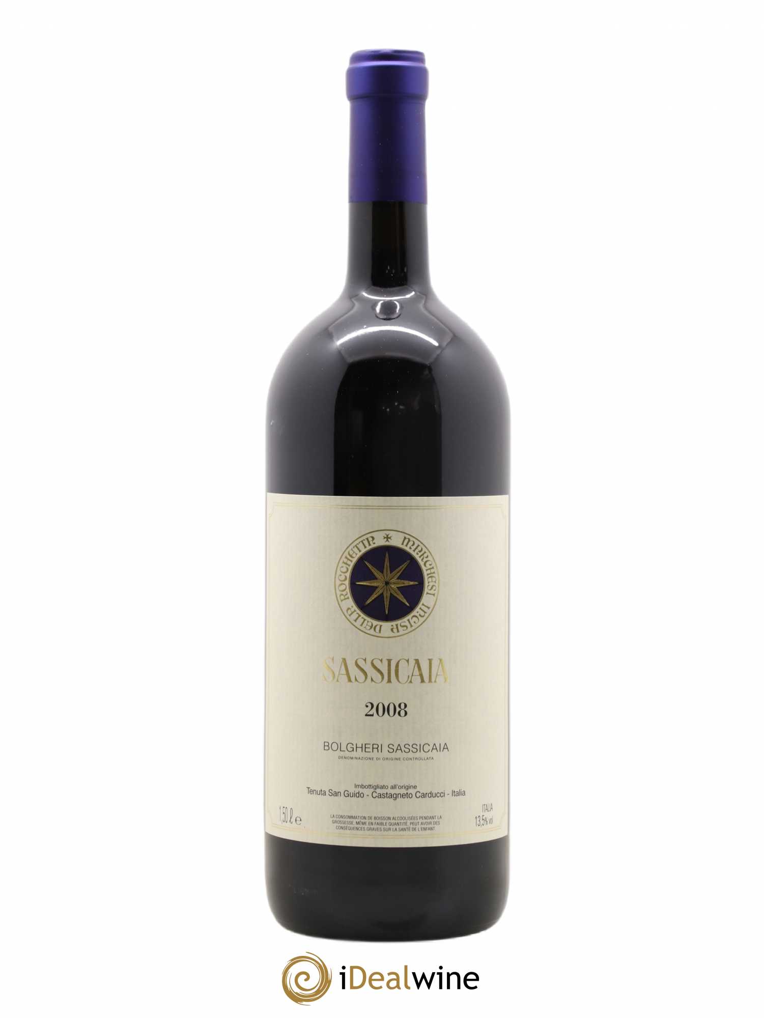 Bolgheri DOC Sassicaia Tenuta San Guido 2008 - Lot de 1 magnum - 0