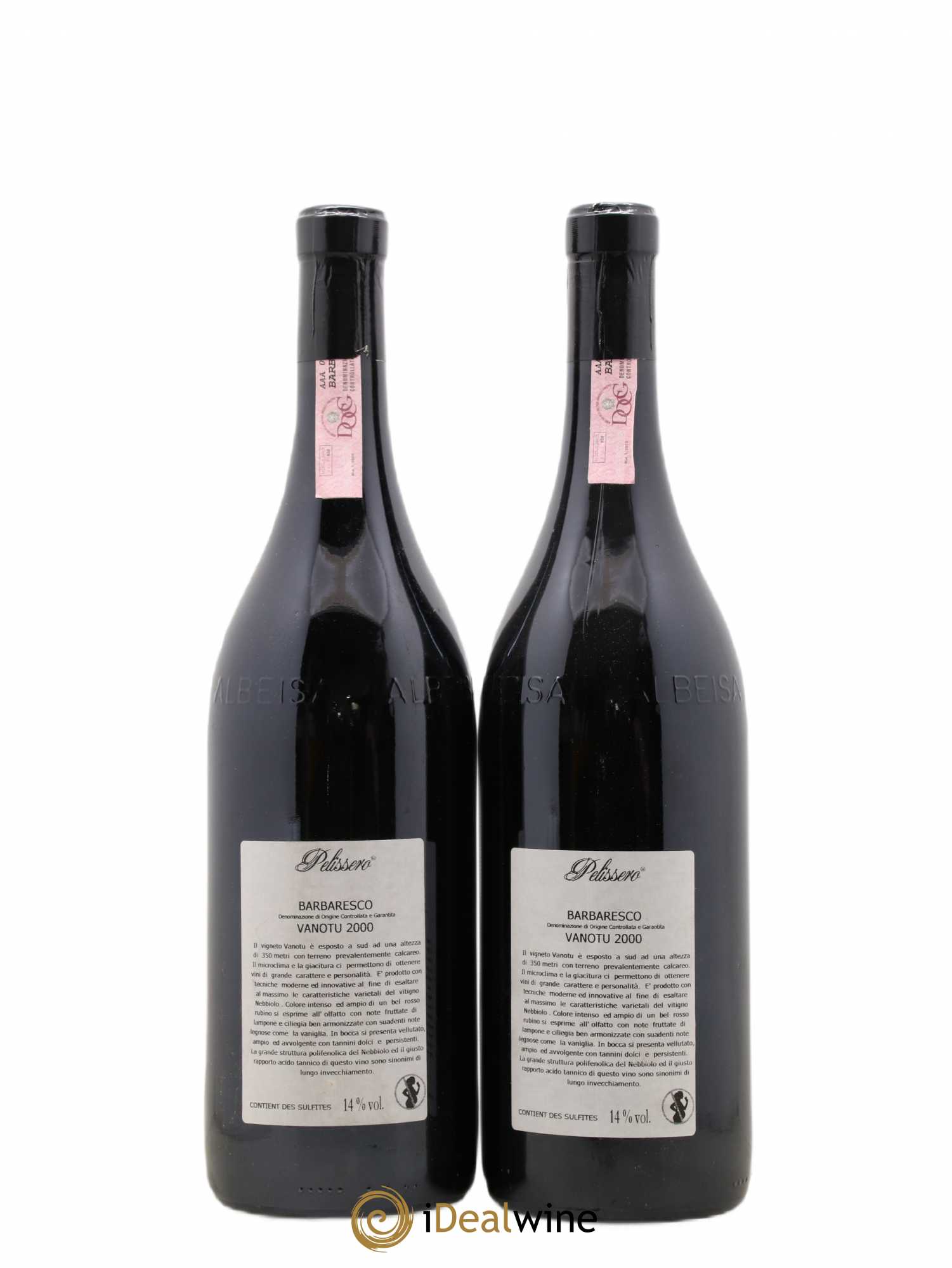 Barbaresco DOCG Vanotu Pelissero 2000 - Lot de 2 magnums - 1