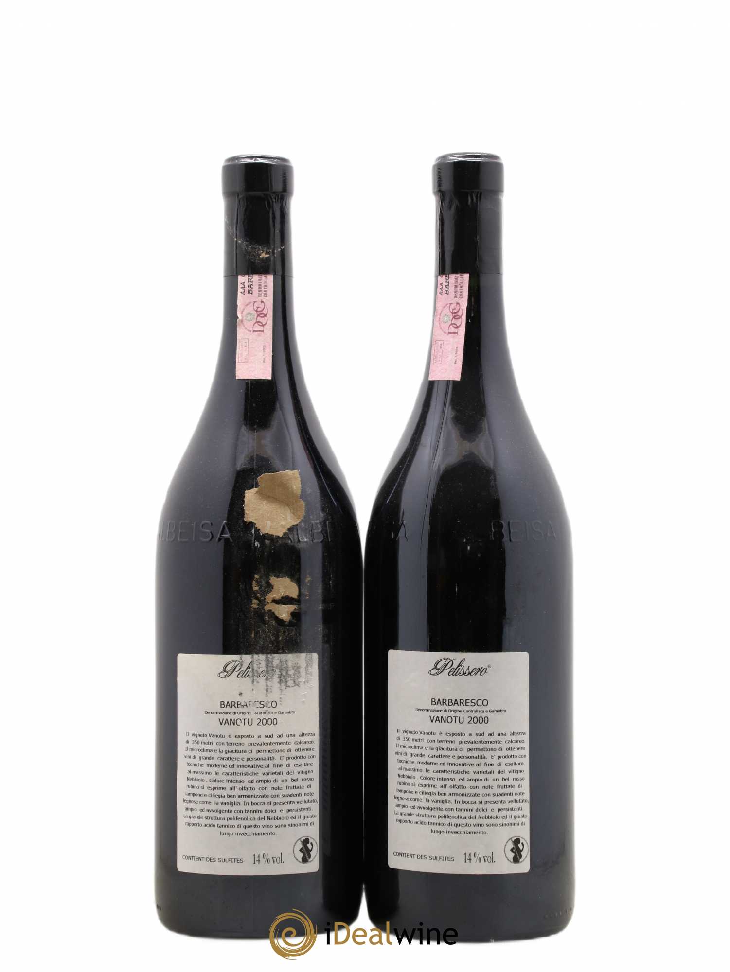 Barbaresco DOCG Vanotu Pelissero 2000 - Lot de 2 magnums - 1