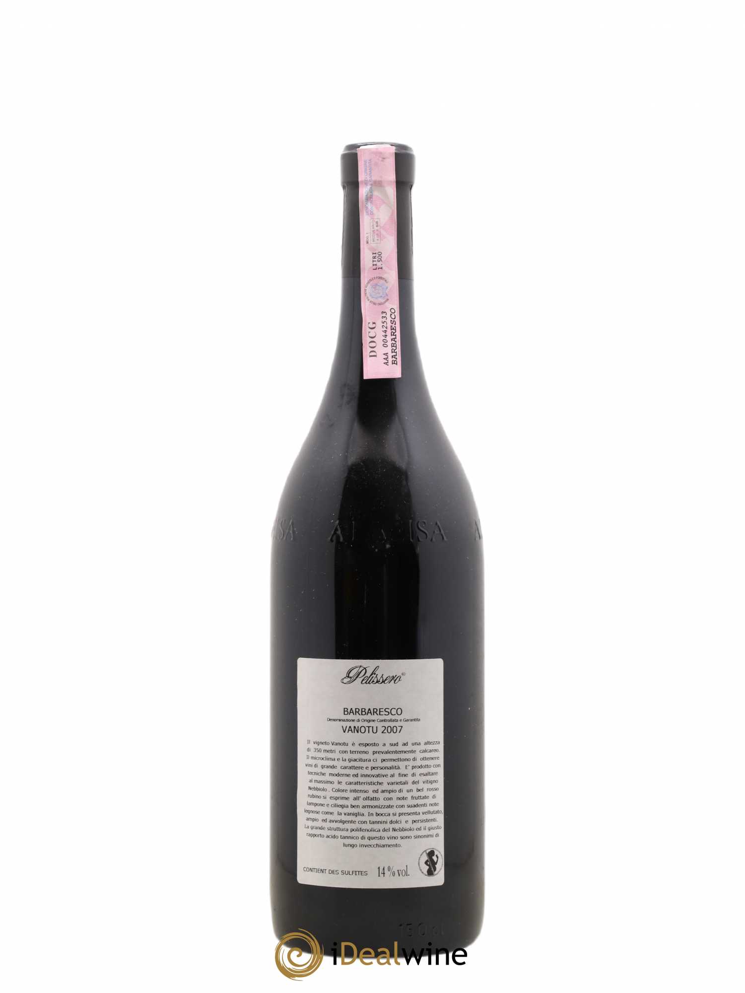 Barbaresco DOCG Vanotu Pelissero 2007 - Lot de 1 magnum - 1