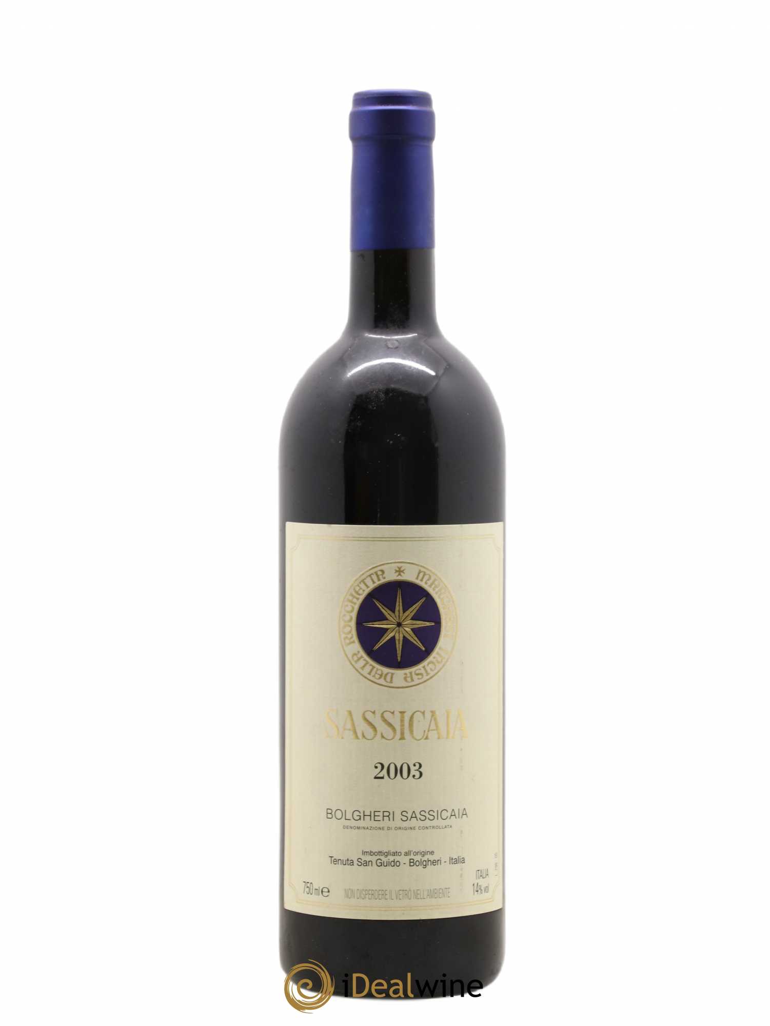 Bolgheri DOC Sassicaia Tenuta San Guido 2003 - Lot de 1 bouteille - 0
