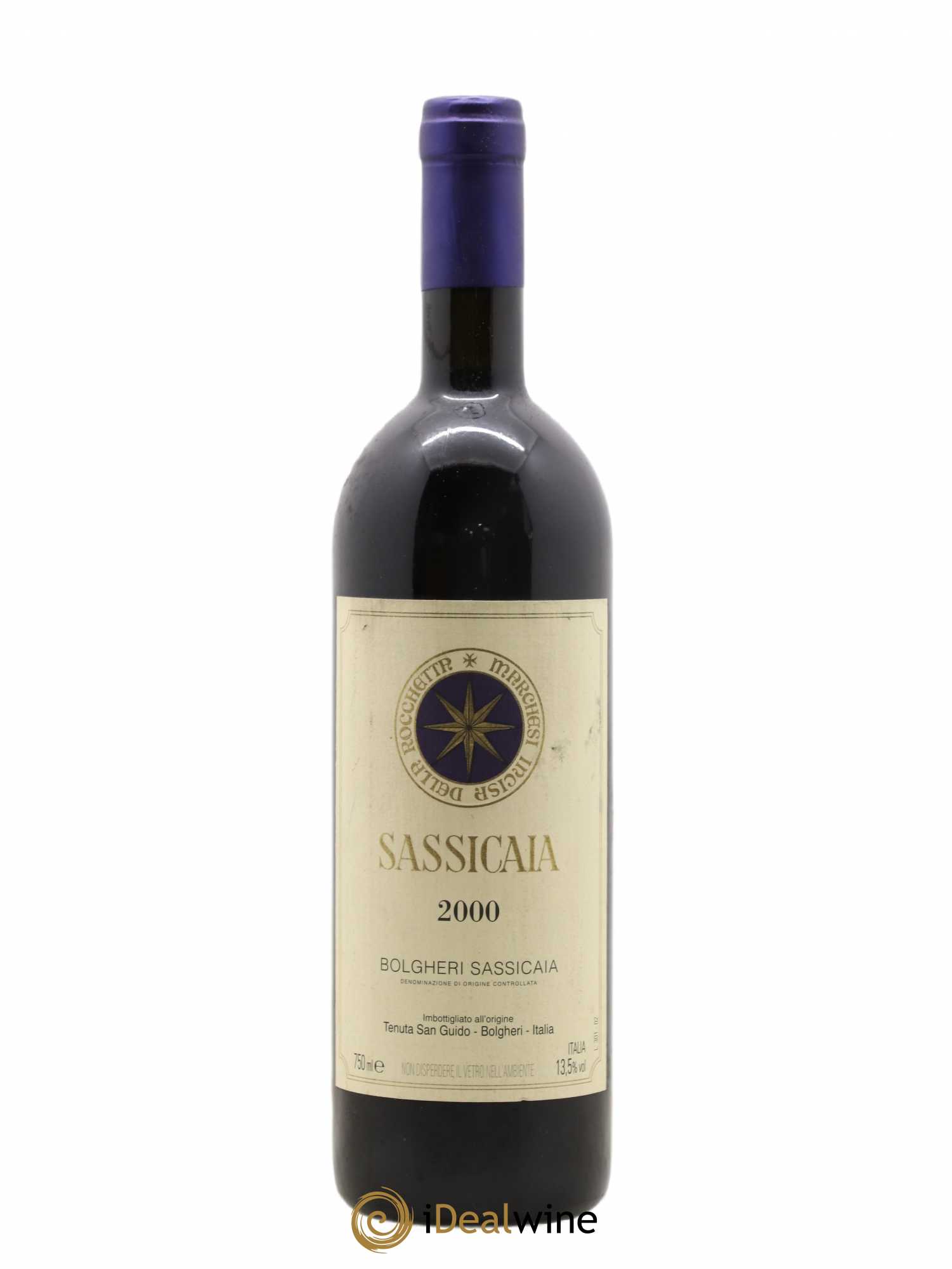 Bolgheri DOC Sassicaia Tenuta San Guido 2000 - Lot de 1 bouteille - 0
