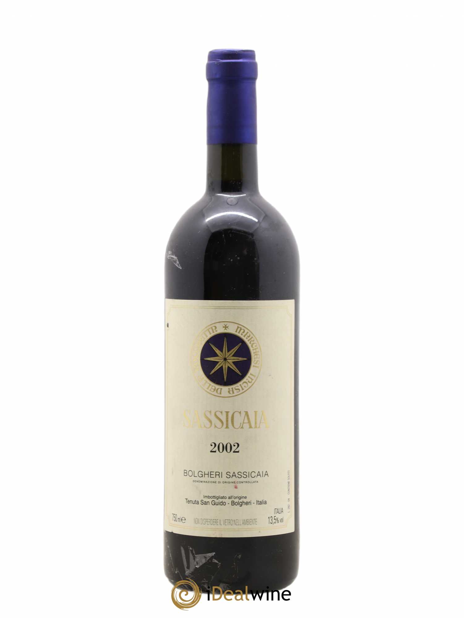 Bolgheri DOC Sassicaia Tenuta San Guido 2002 - Lotto di 1 bottiglia - 0