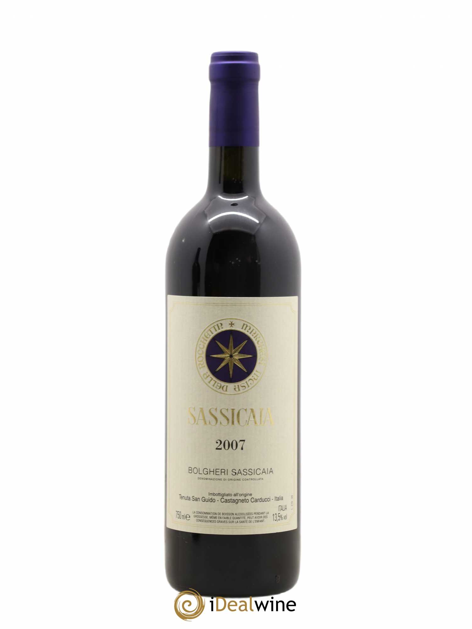 Bolgheri DOC Sassicaia Tenuta San Guido 2007 - Lot de 1 bouteille - 0