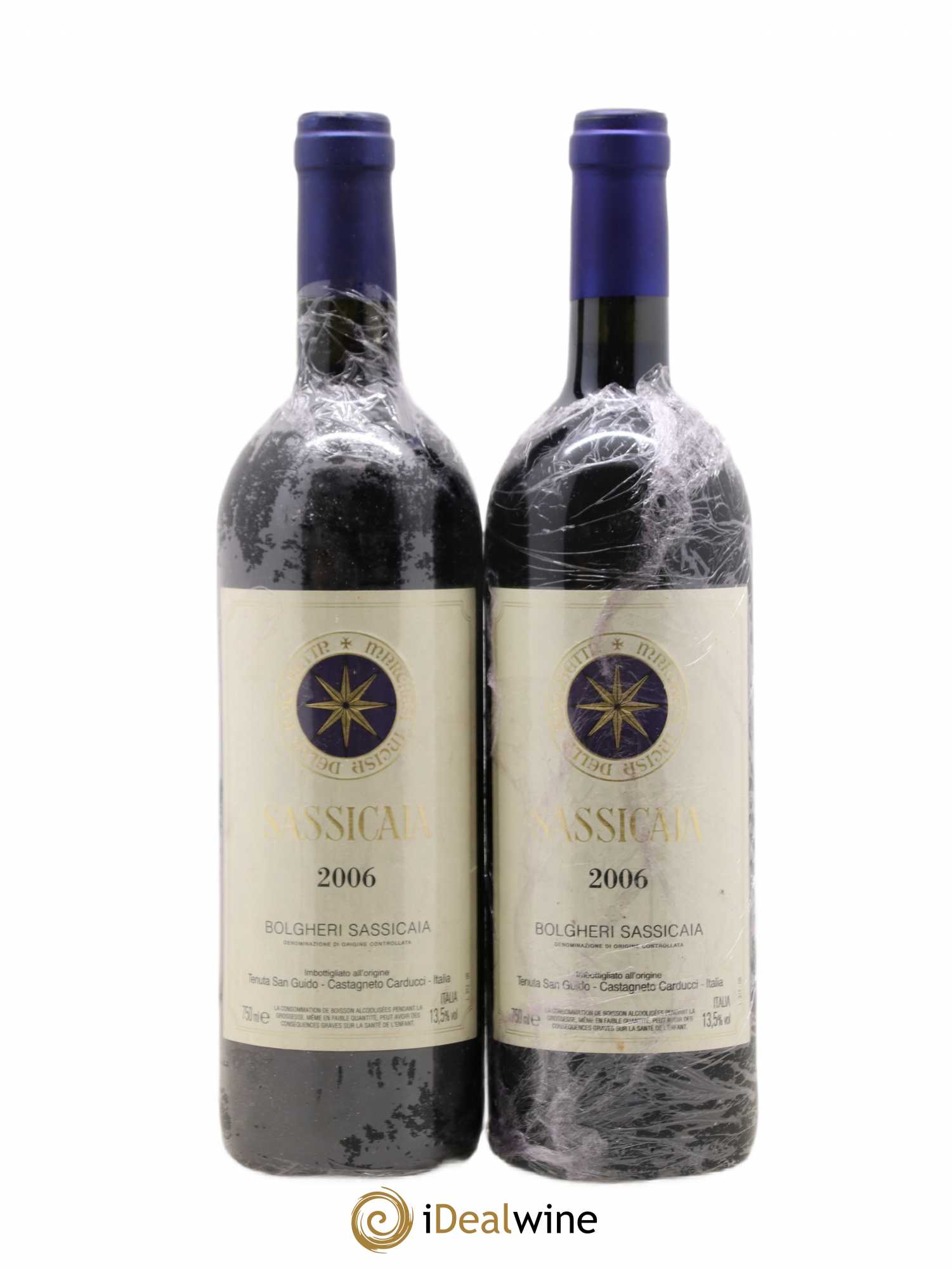Bolgheri DOC Sassicaia Tenuta San Guido 2006 - Lot de 2 bouteilles - 0
