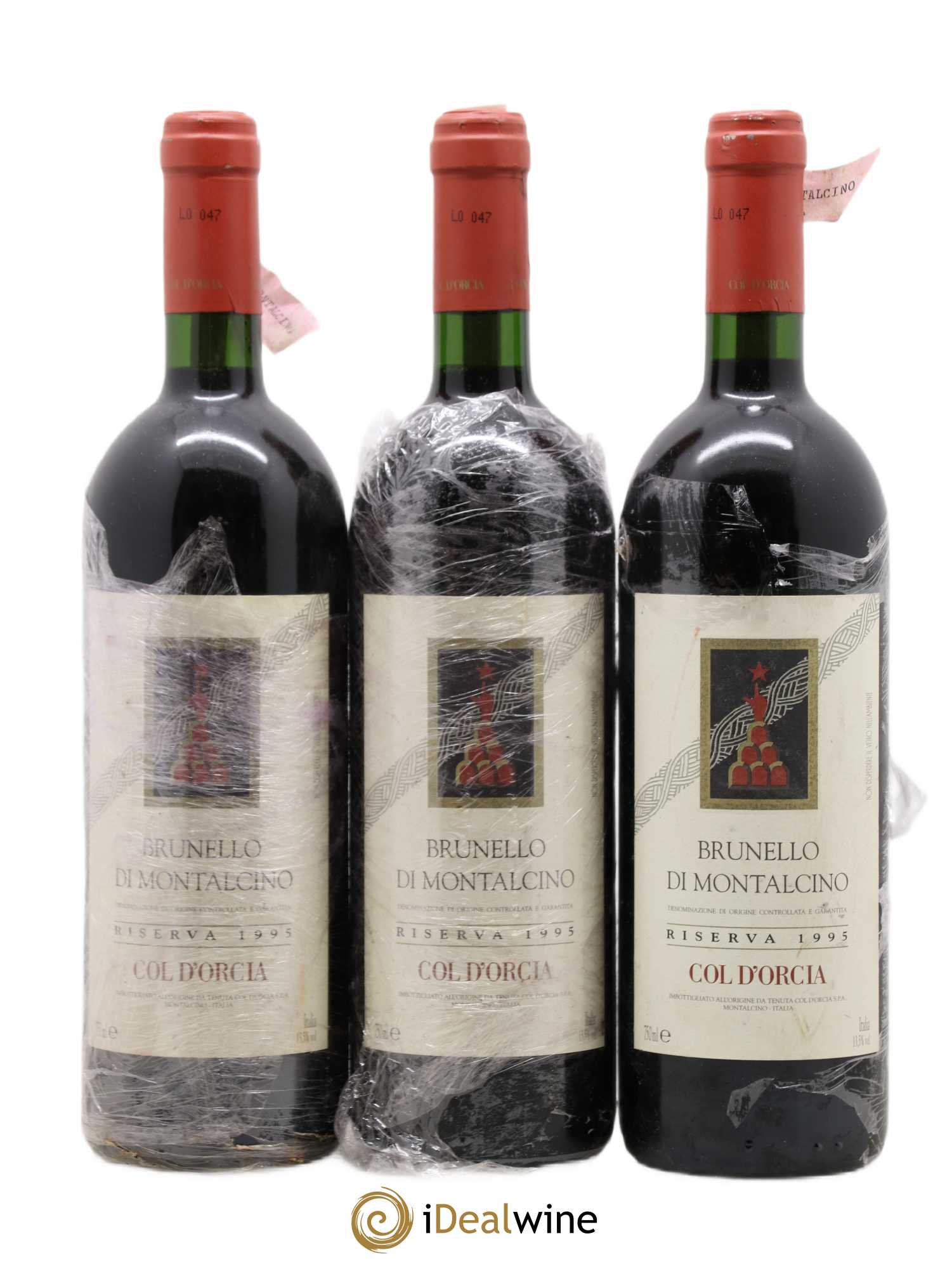Brunello di Montalcino Riserva Tenuta Col d'Orcia 1995 - Lot de 3 bouteilles - 0
