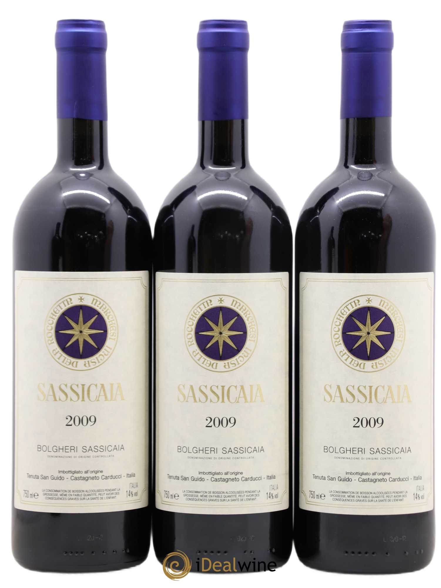 Bolgheri DOC Sassicaia Tenuta San Guido 2009 - Posten von 12 Flaschen - 4