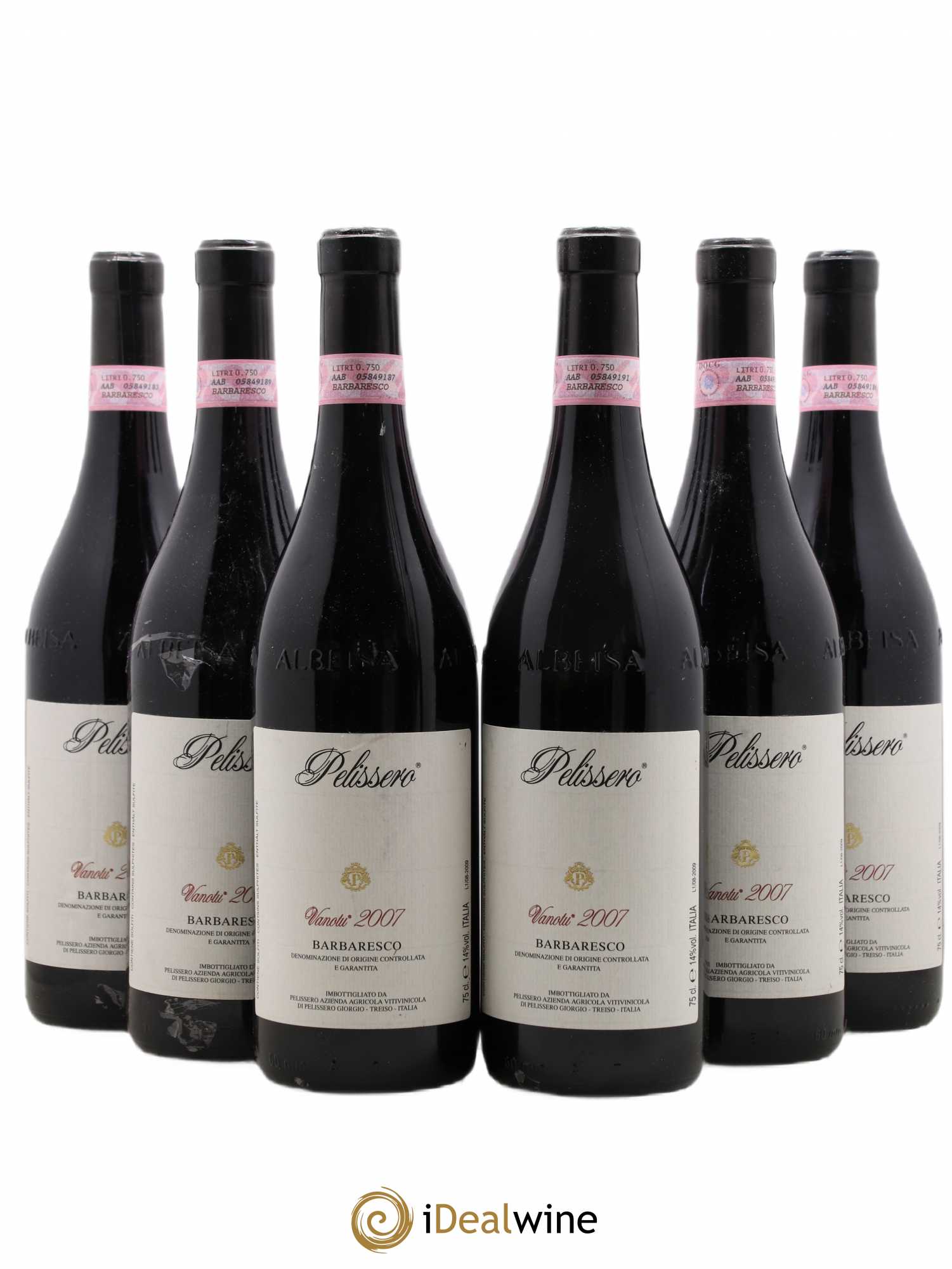Barbaresco DOCG Vanotu Pelissero 2007 - Lot de 6 bouteilles - 0