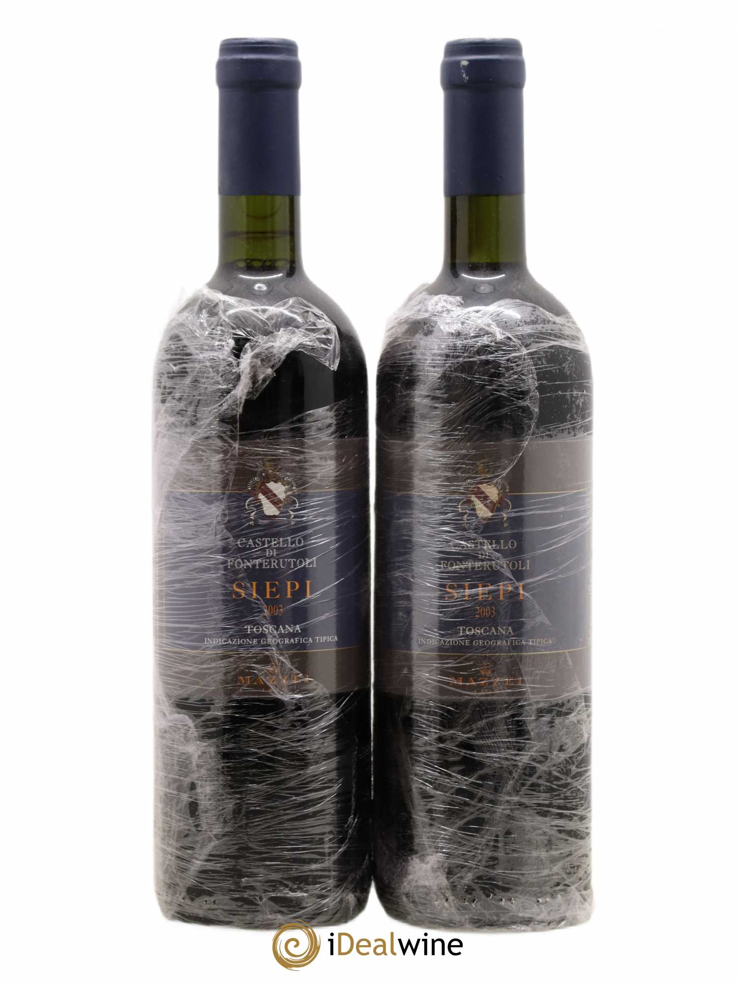 Toscana IGT Castello di Fonterutoli Siepi Mazzei 2003 - Lot de 2 bouteilles - 0