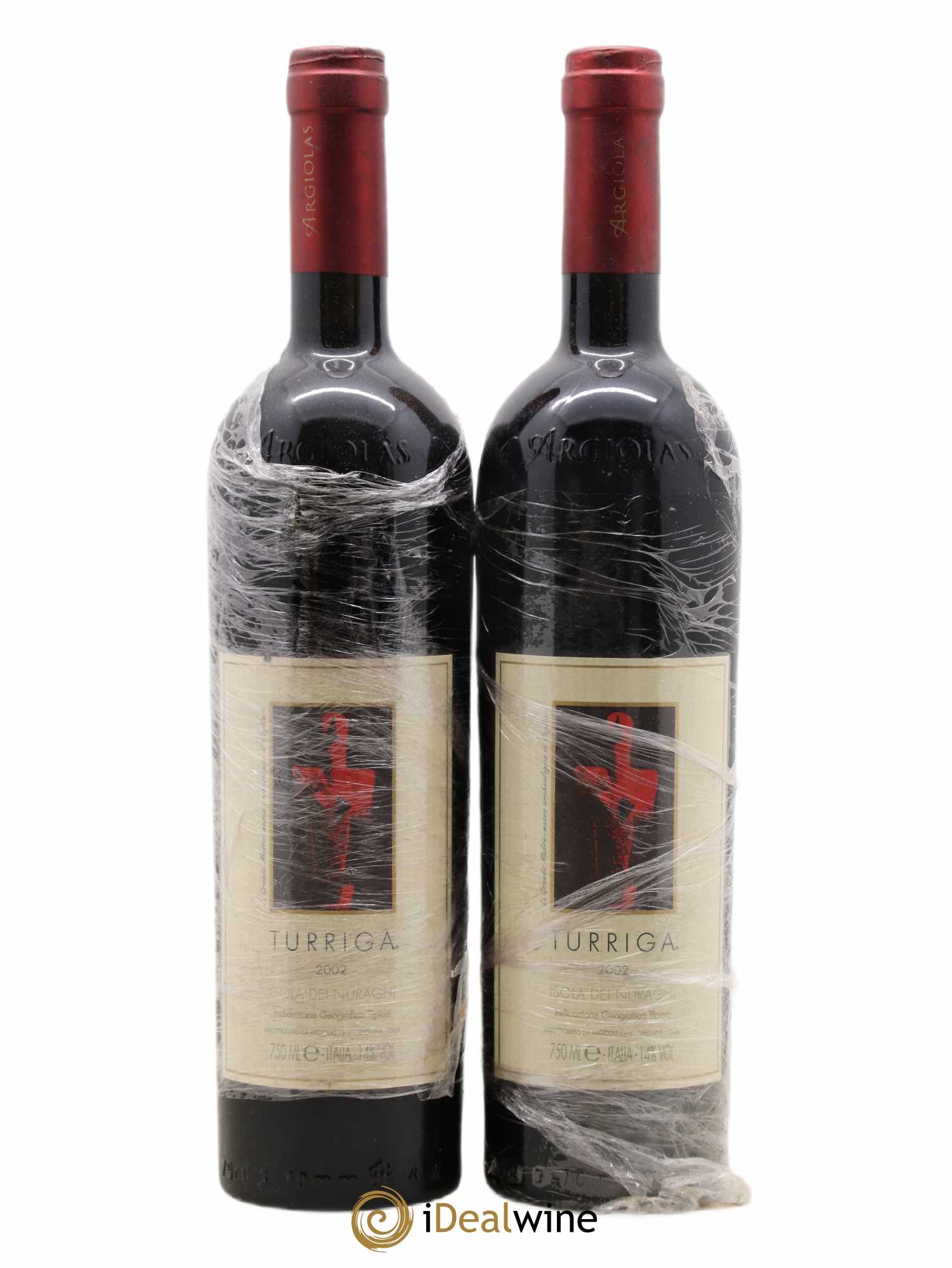 Sardaigne Cantine Argiolas - Turriga - Isola dei Nuraghi Rosso IGT 2002 - Posten von 2 Flaschen - 0