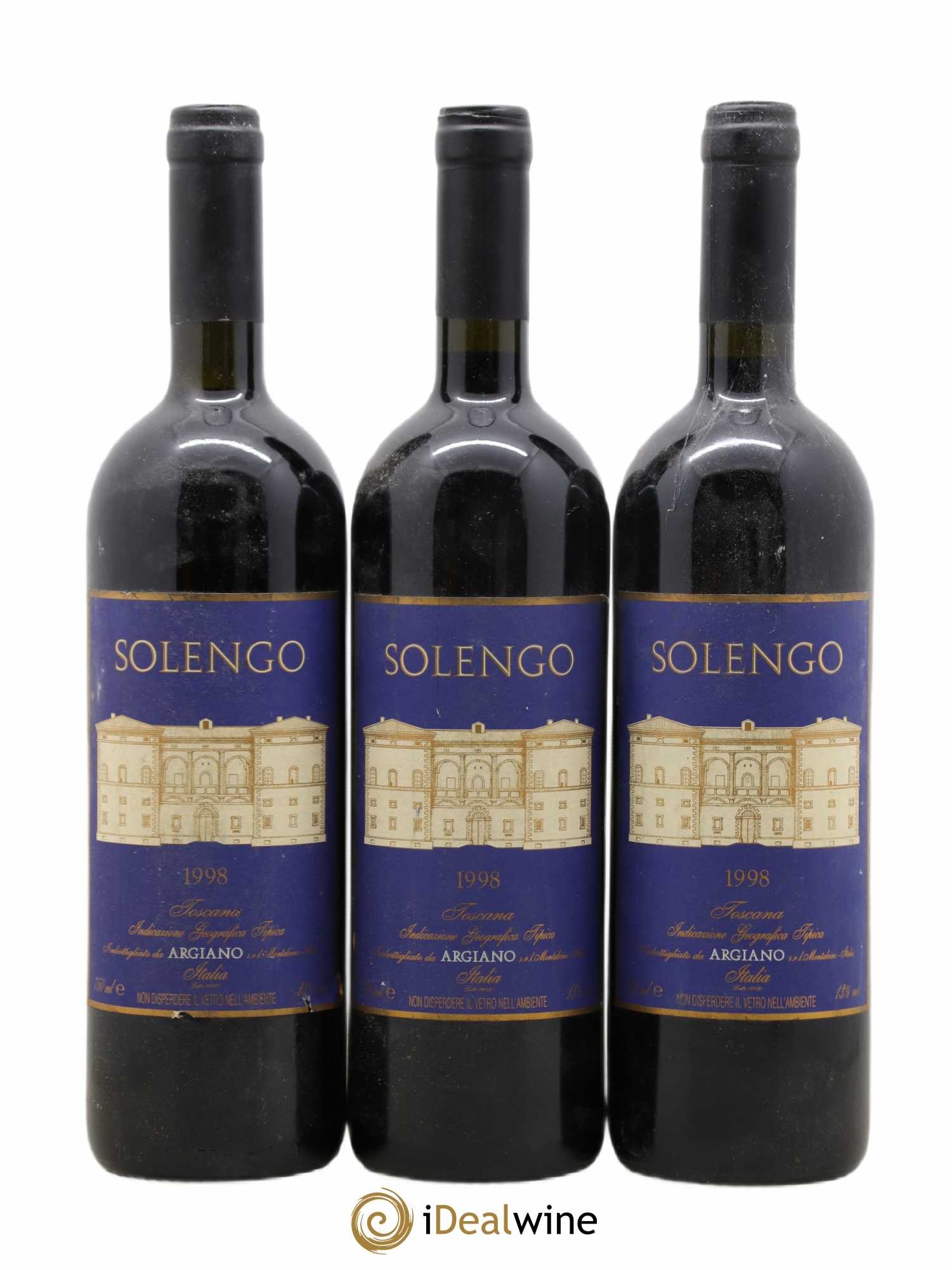 Toscana IGT Argiano - Solengo 1998 - Posten von 3 Flaschen - 0