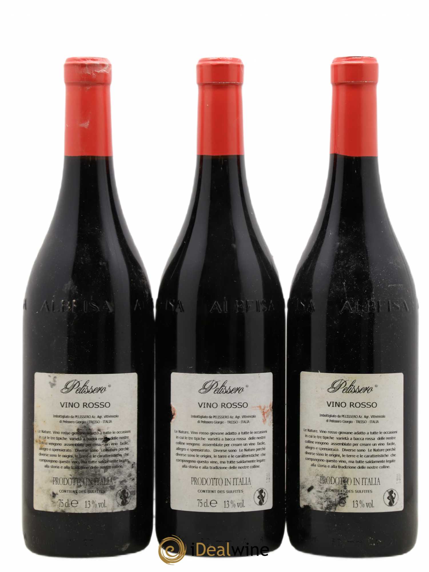 Italie Vino rosso nature Pelissero 2010 - Posten von 3 Flaschen - 1