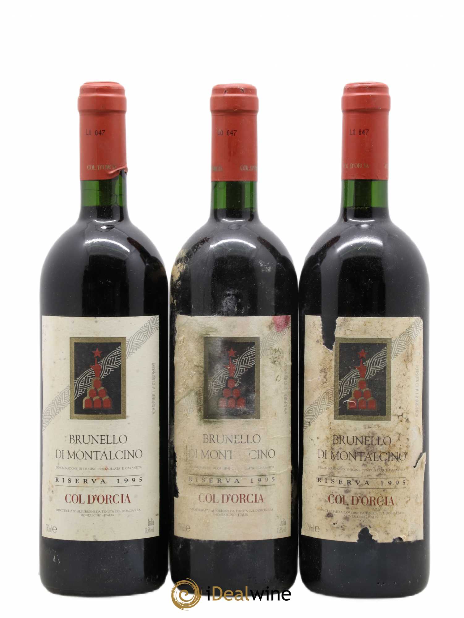 Brunello di Montalcino Riserva Tenuta Col d'Orcia 1995 - Lot de 3 bouteilles - 0