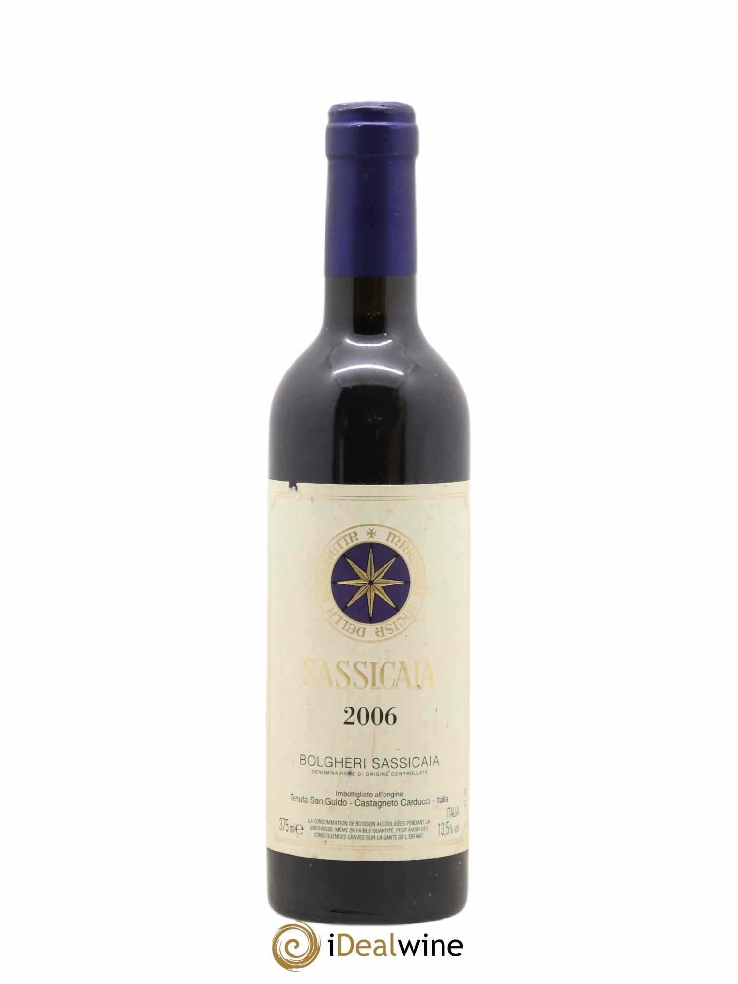 Bolgheri DOC Sassicaia Tenuta San Guido 2006 - Lot de 1 demi bouteille - 0