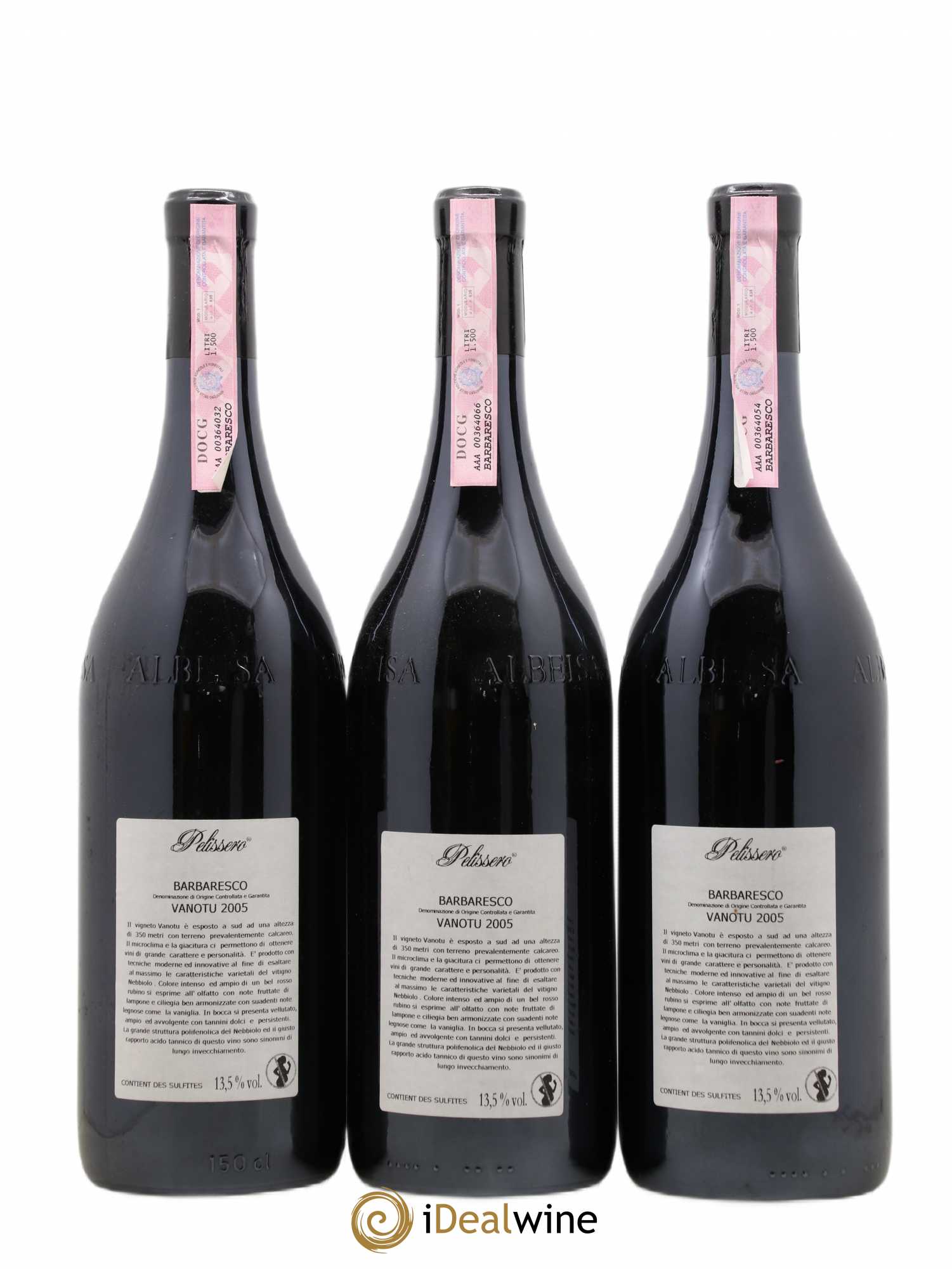 Barbaresco DOCG Vanotu Pelissero 2005 - Lot de 3 magnums - 1
