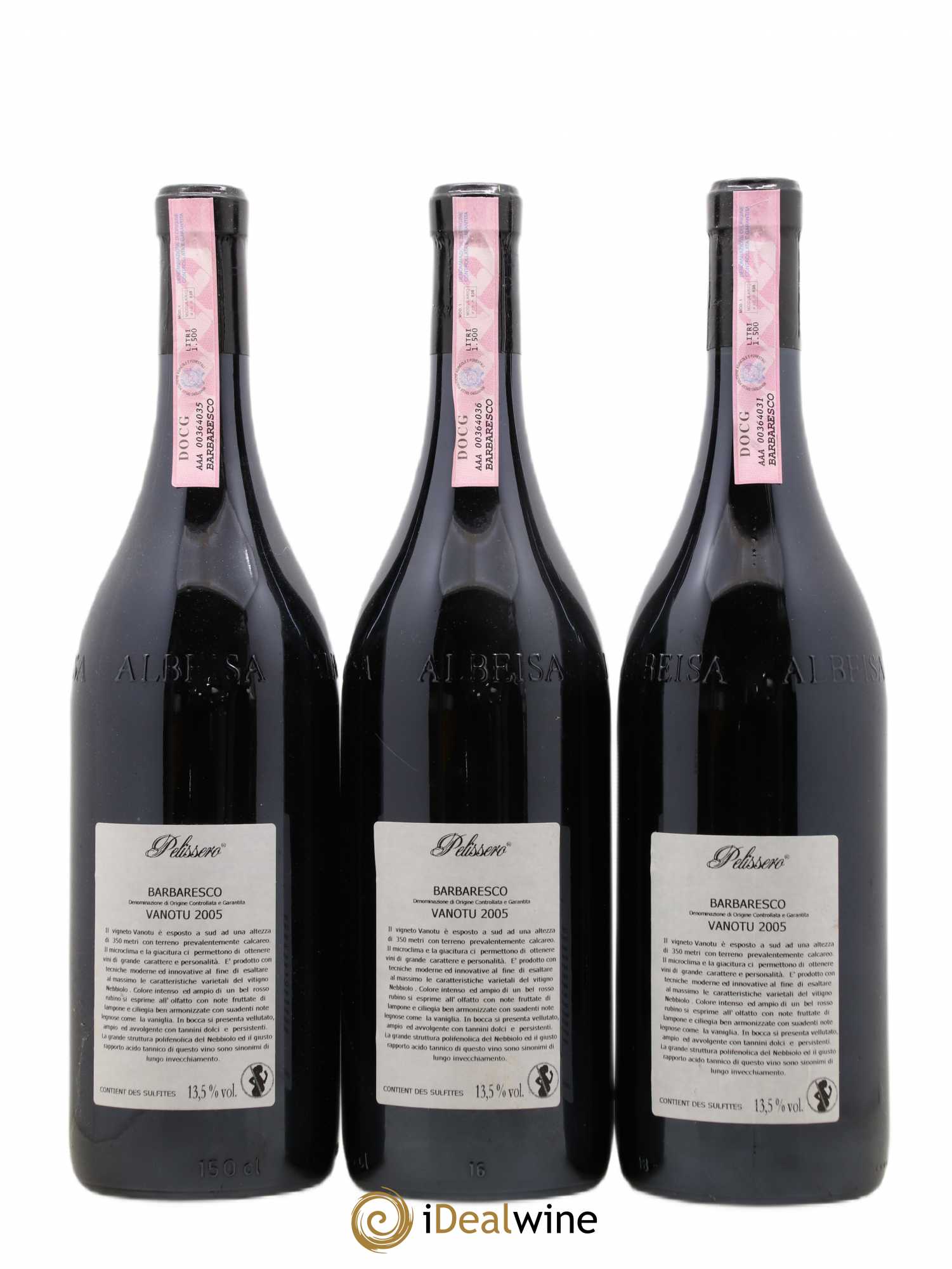 Barbaresco DOCG Vanotu Pelissero 2005 - Lot de 3 magnums - 1