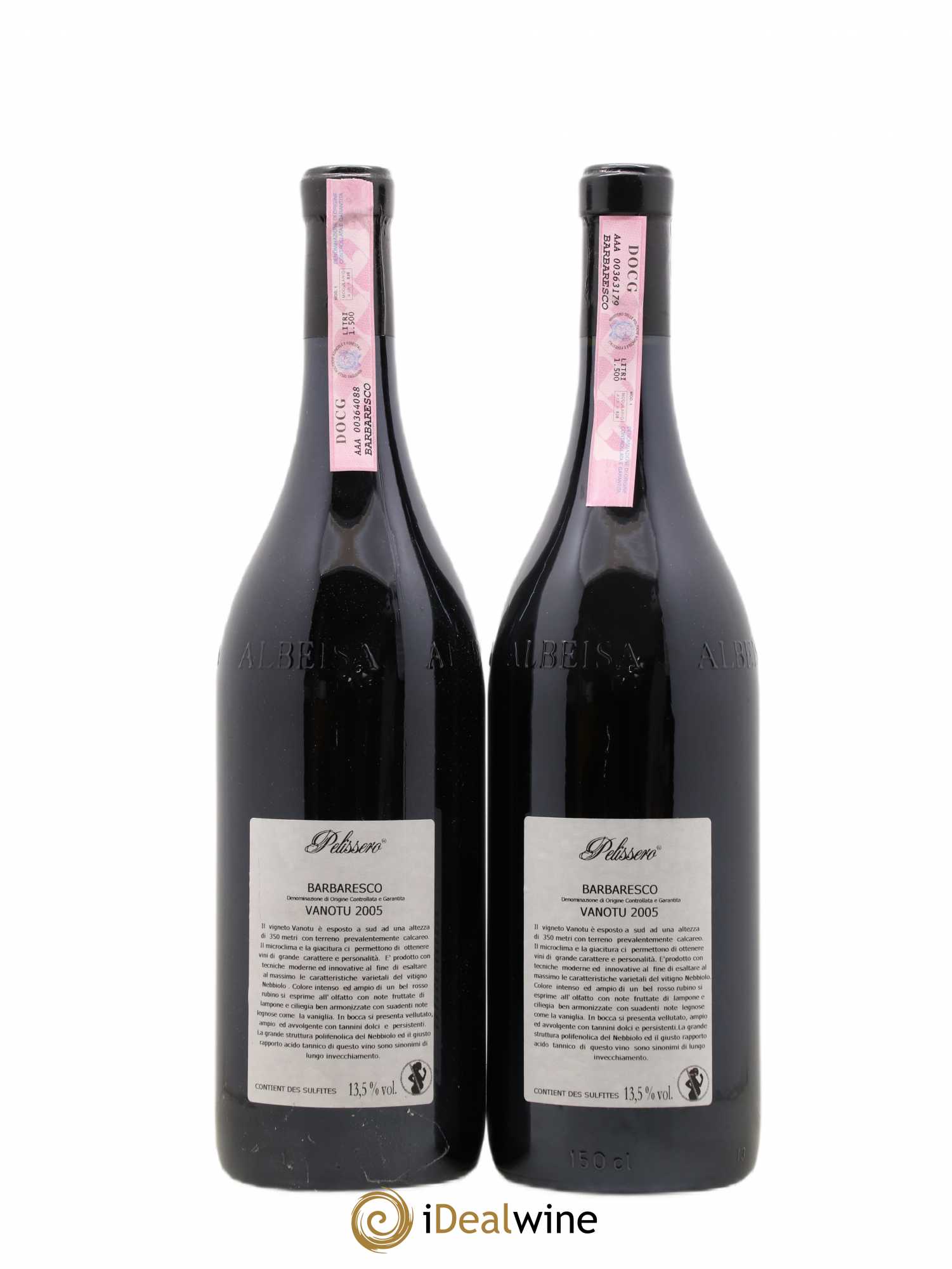 Barbaresco DOCG Vanotu Pelissero 2005 - Lot de 2 magnums - 1